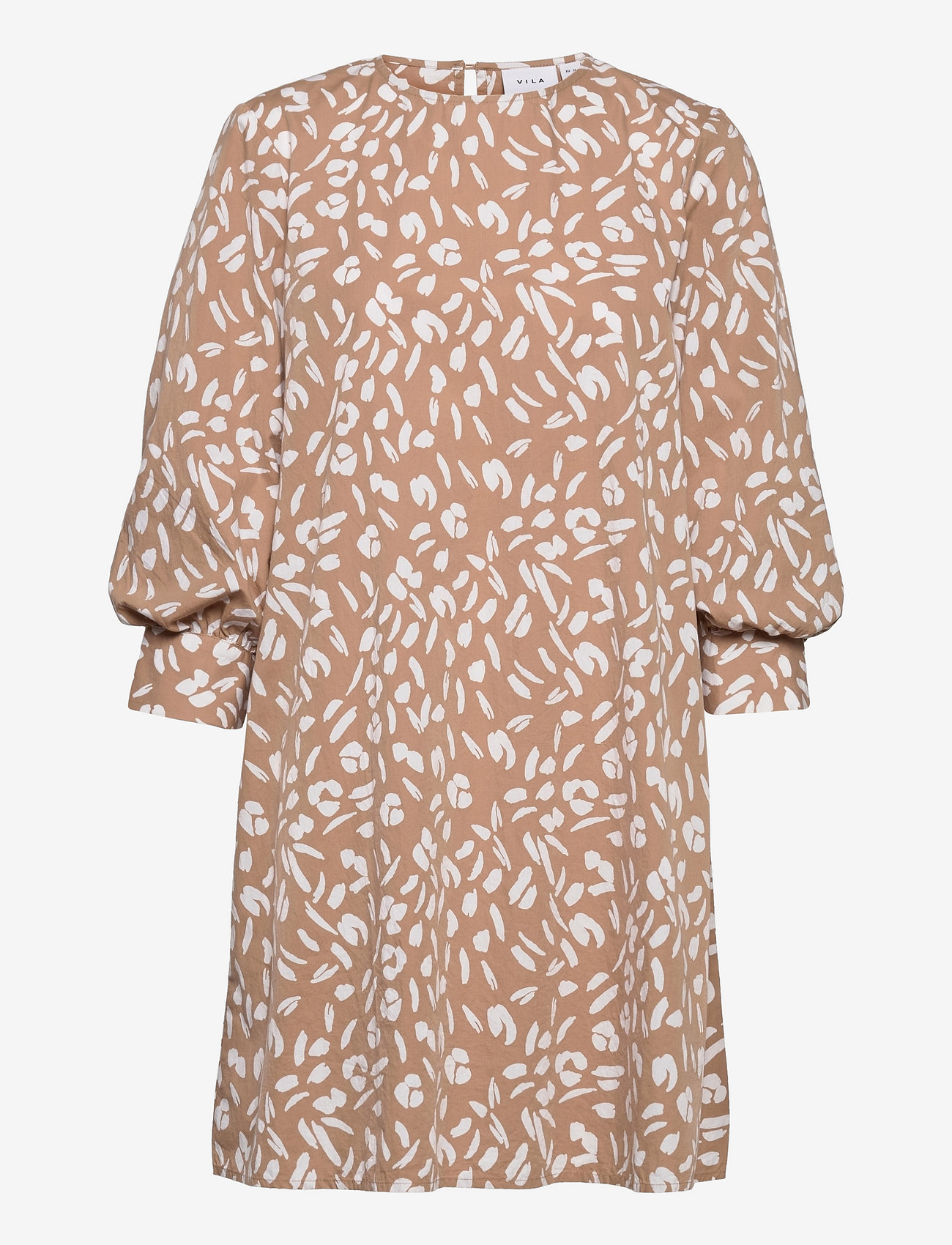 Vila - VIRITZ 3/4 SLEEVE SHORT DRESS - portabella - 0