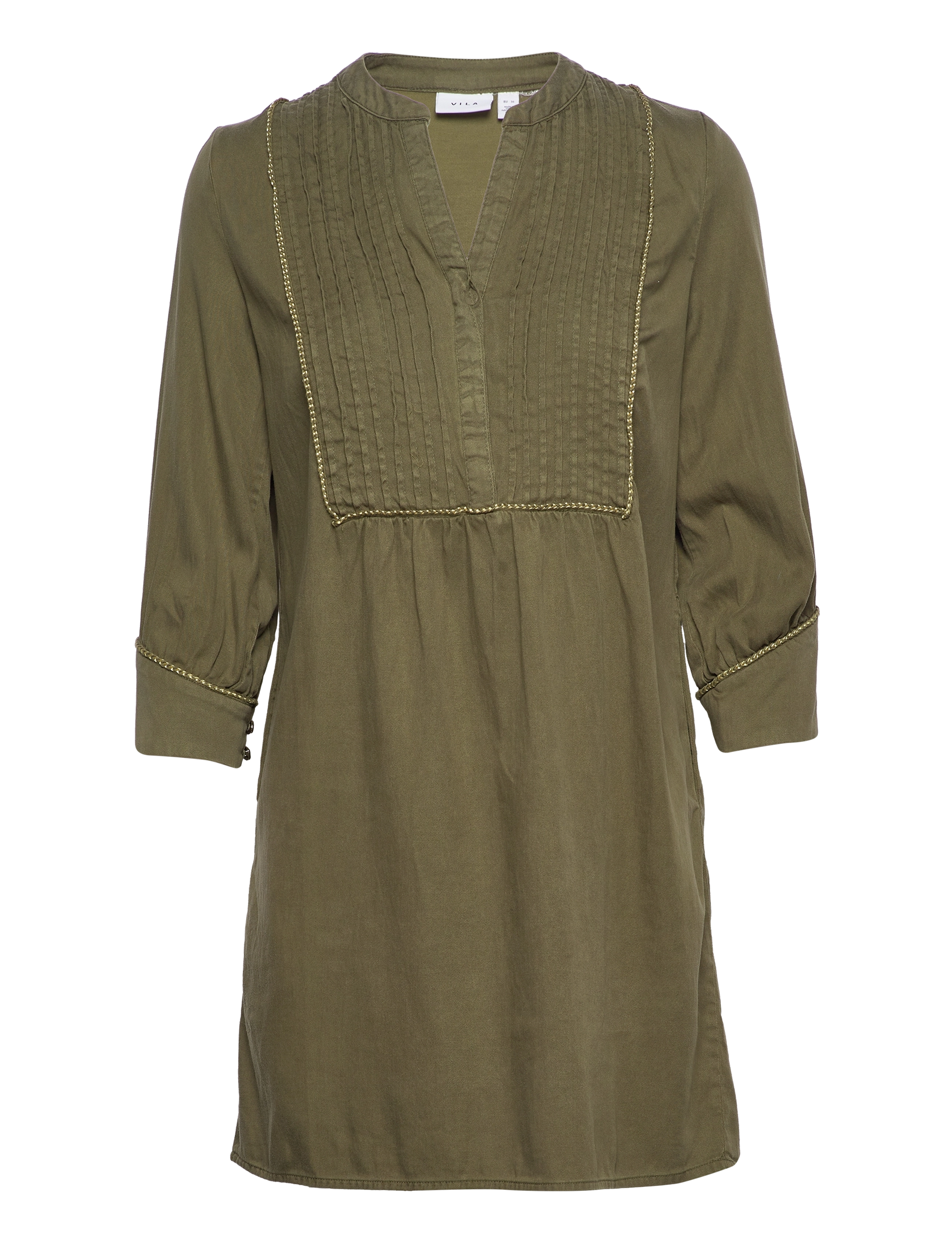 VILA Vimakenna 3/4 Kleid C9/Su/1 Khaki - 34 - Damen