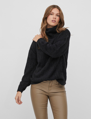 Vila - VILAJULI ROLLNECK L/S KNIT - NOOS - madalaimad hinnad - black - 2