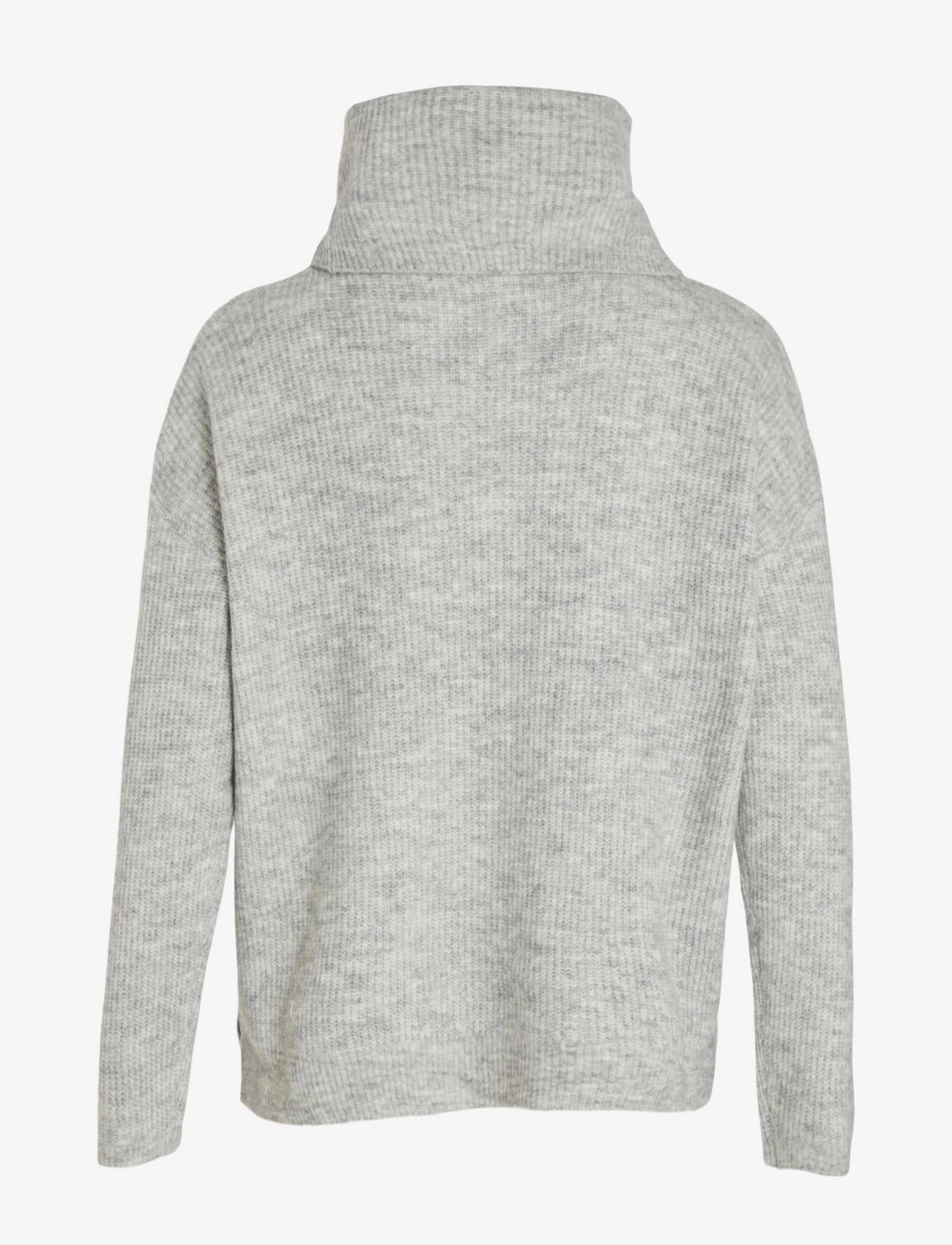 Vila - VICILIA ROLLNECK L/S KNIT TOP- NOOS - light grey melange - 1