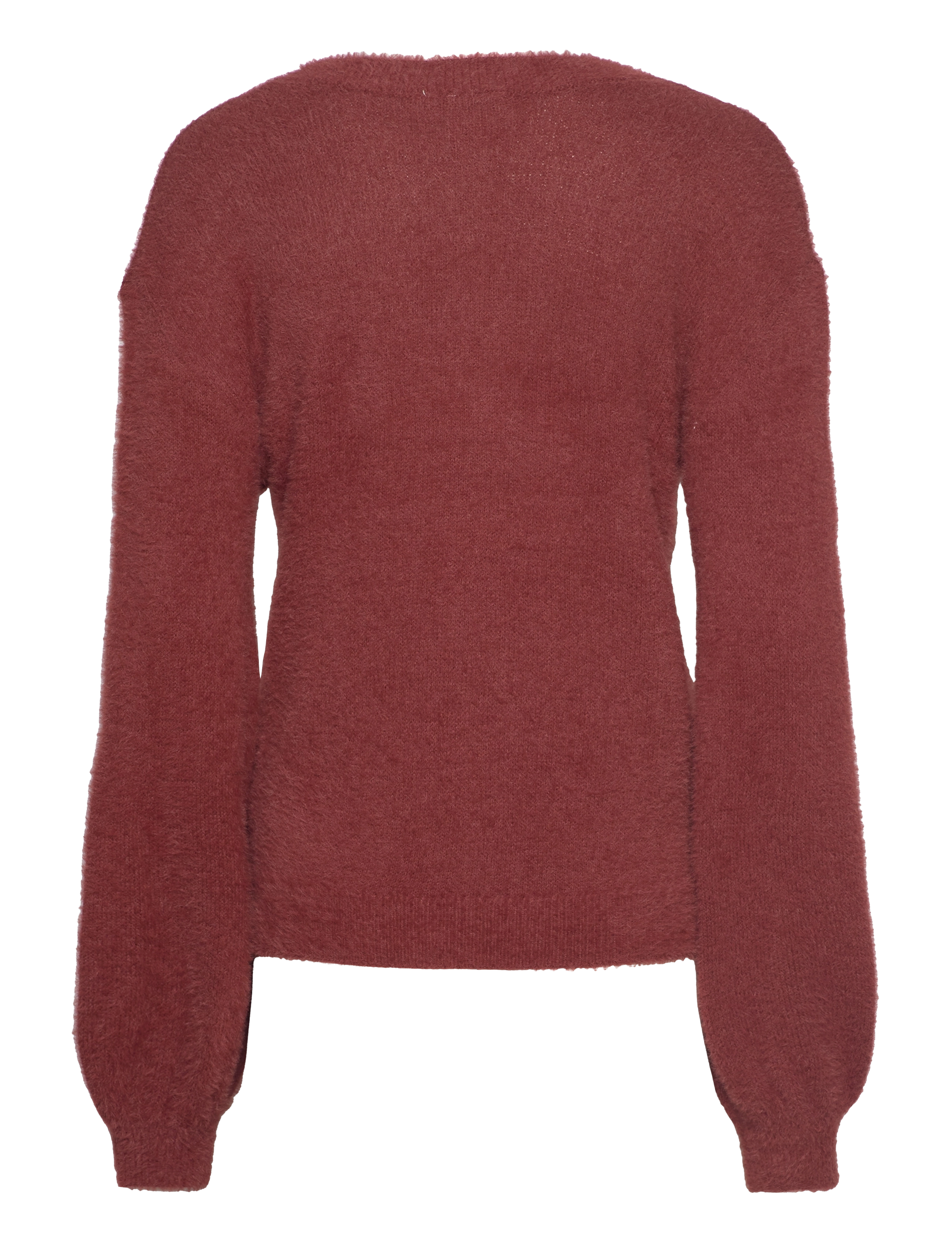 Vila - VILAJULI LS OVERSIZE REV KNIT CARDI-NOOS - fired brick - 1