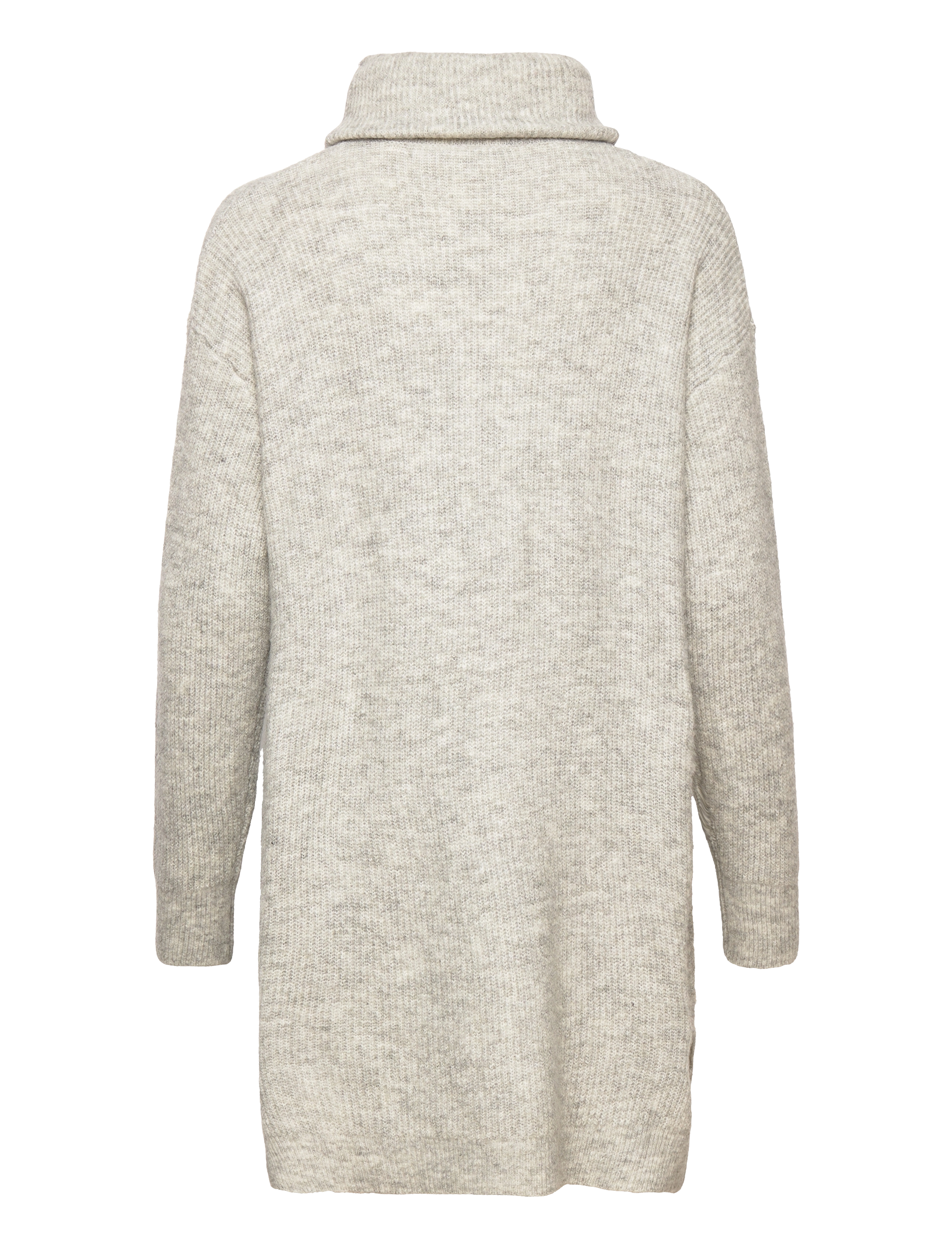 Vila - VICILIA ROLLNECK L/S KNIT TUNIC/SU- - light grey melange - 1