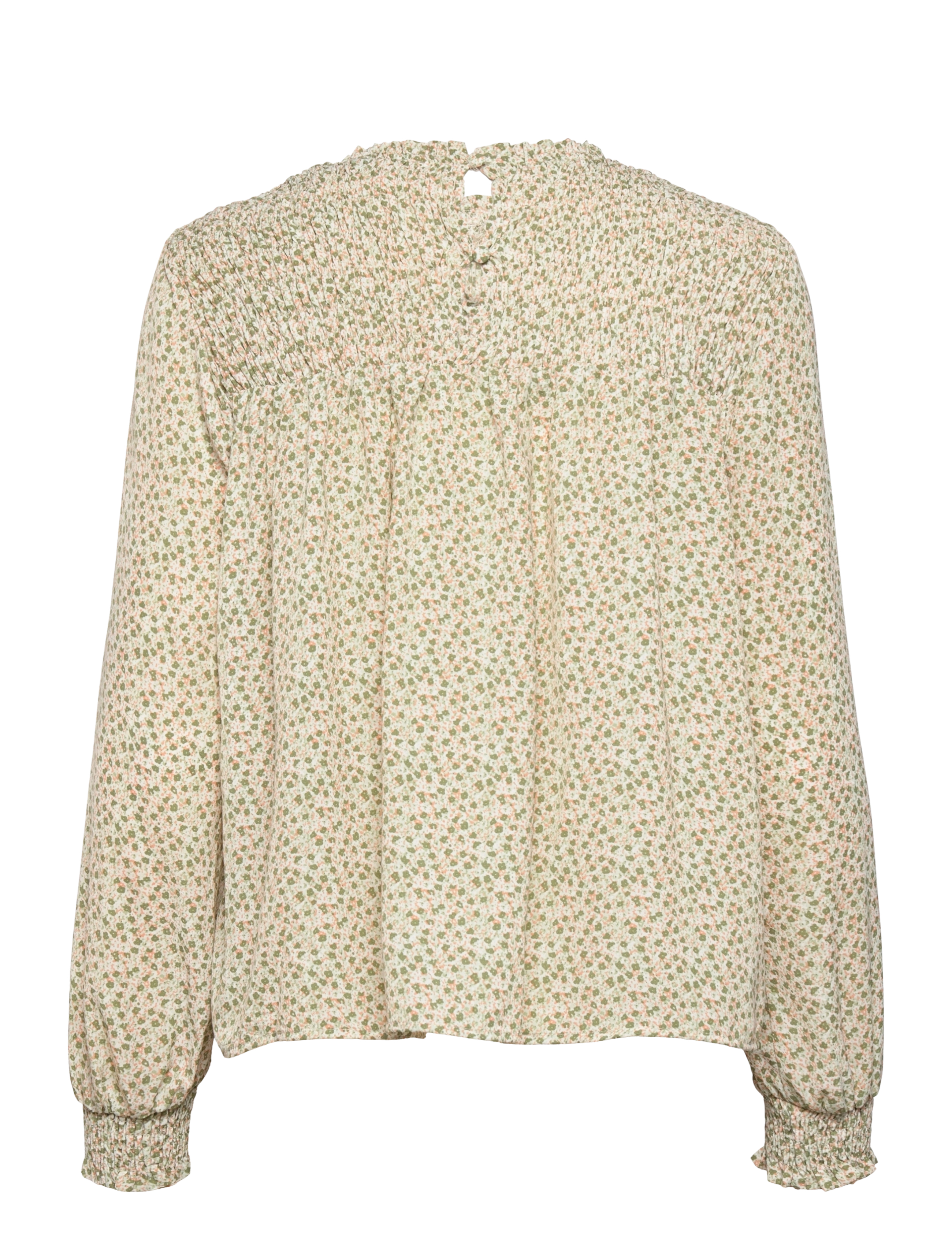 Vila - VISUNNY L/S SMOCK TOP /L - green ash - 1