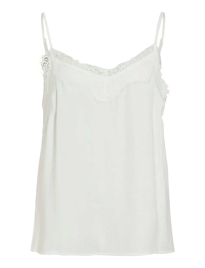 Vila - VICAVA NEW LACE SINGLET/SU - NOOS - Ärmellose tops - cloud dancer - 1