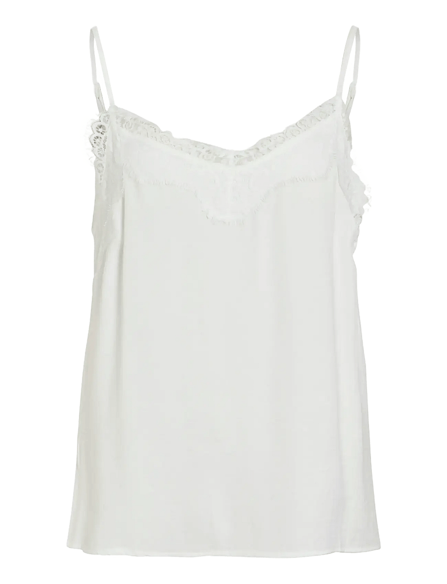 Vila - VICAVA NEW LACE SINGLET - NOOS - Ärmellose tops - cloud dancer - 1