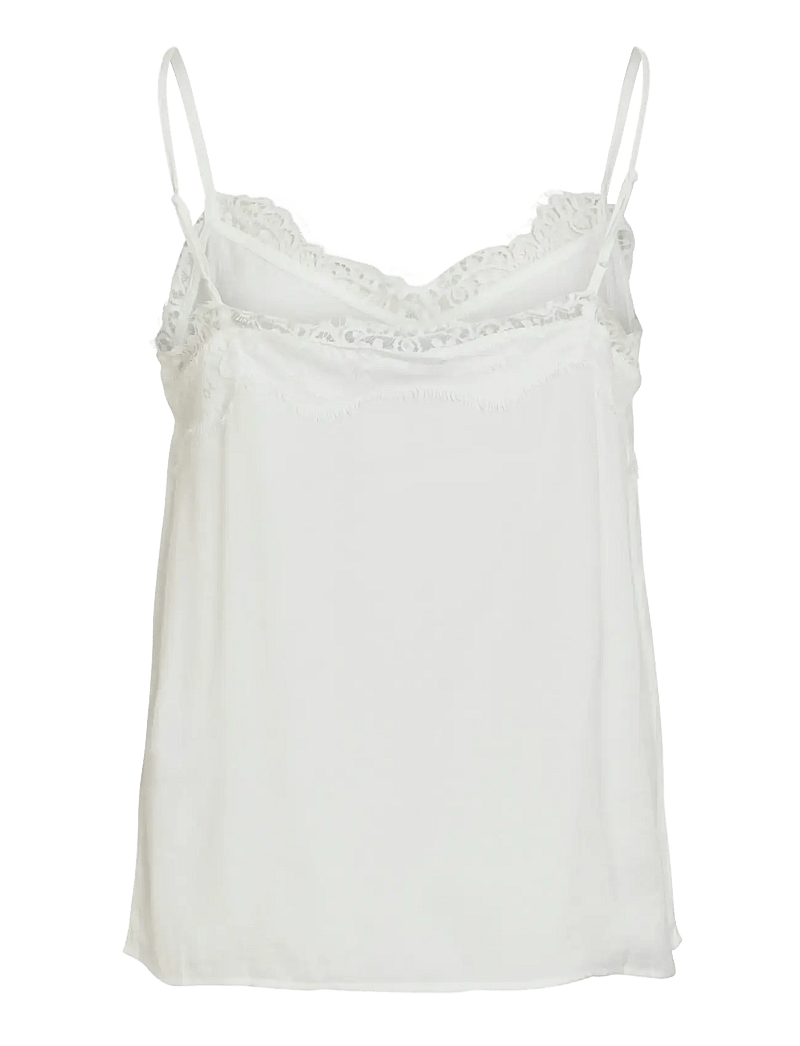 Vila - VICAVA NEW LACE SINGLET/SU - NOOS - Ärmellose tops - cloud dancer - 2