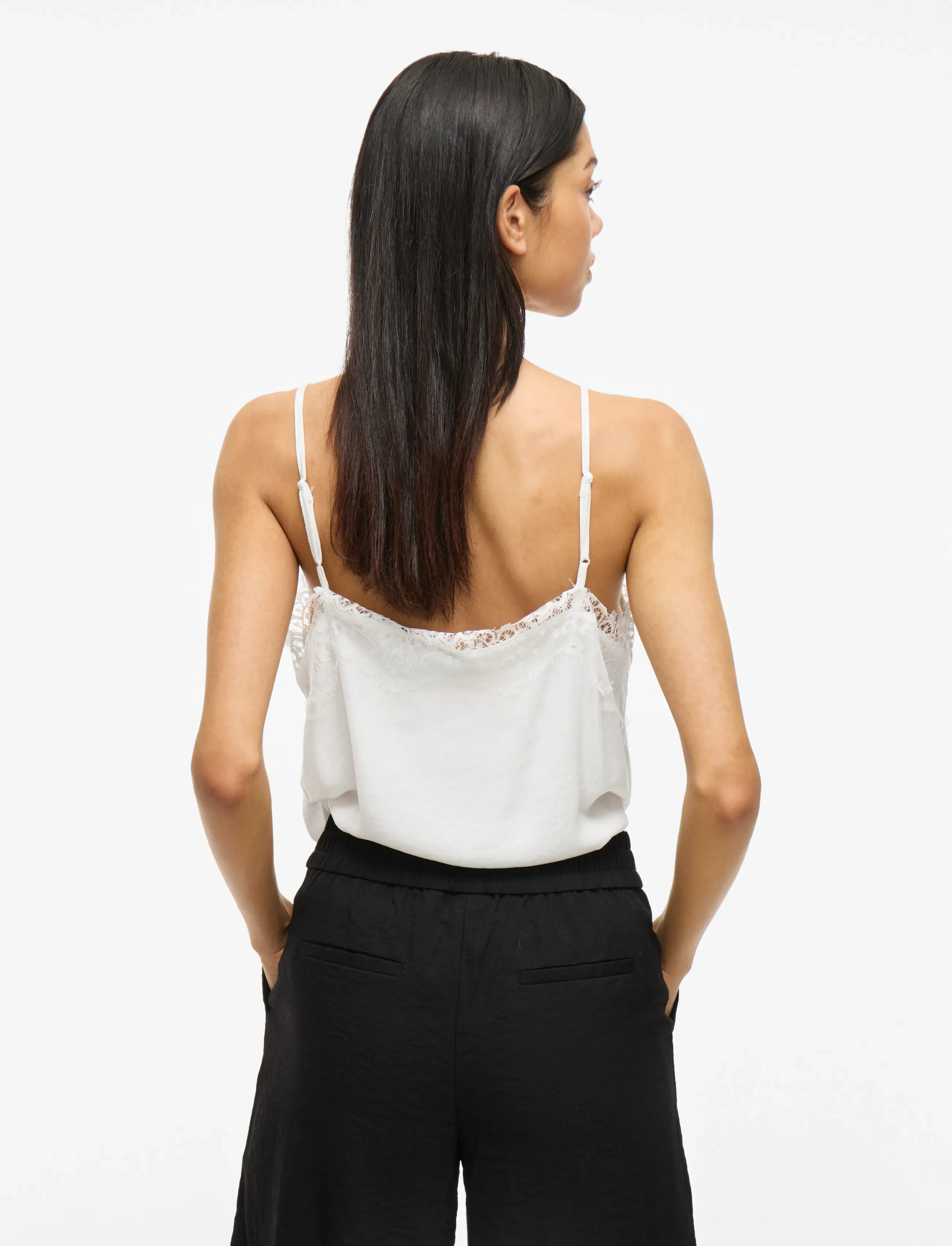 Vila - VICAVA NEW LACE SINGLET - NOOS - Ärmellose tops - cloud dancer - 3