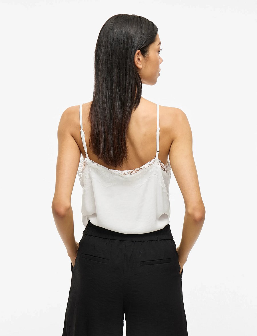 Vila - VICAVA NEW LACE SINGLET - NOOS - Ärmellose tops - cloud dancer - 3