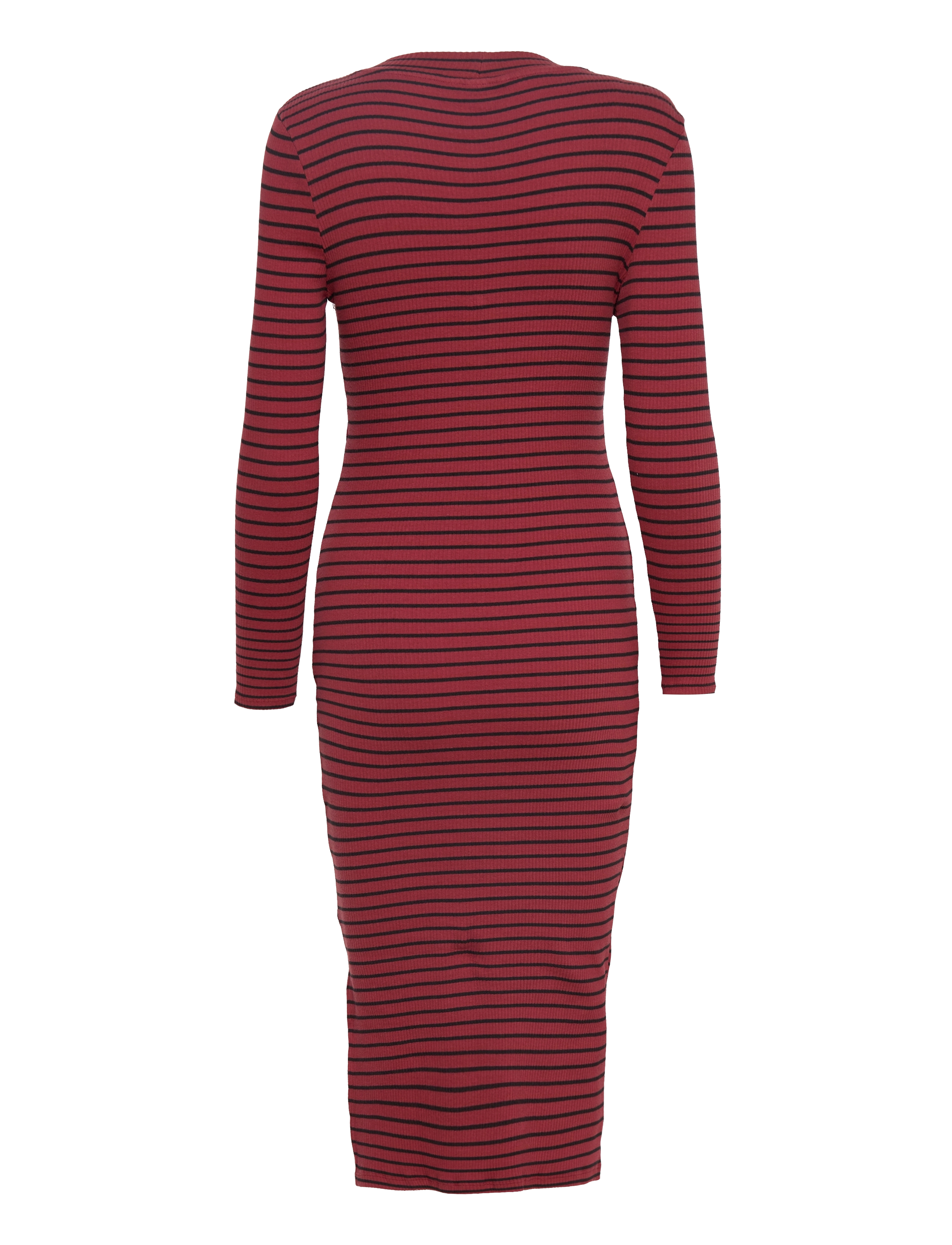 Vila - VIBALU CREW NECK L/S MIDI DRESS - - fired brick - 1