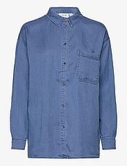 Vila - VIBISTA L/S OVERSIZE SHIRT/SU - - džinsiniai marškiniai - medium blue denim - 0