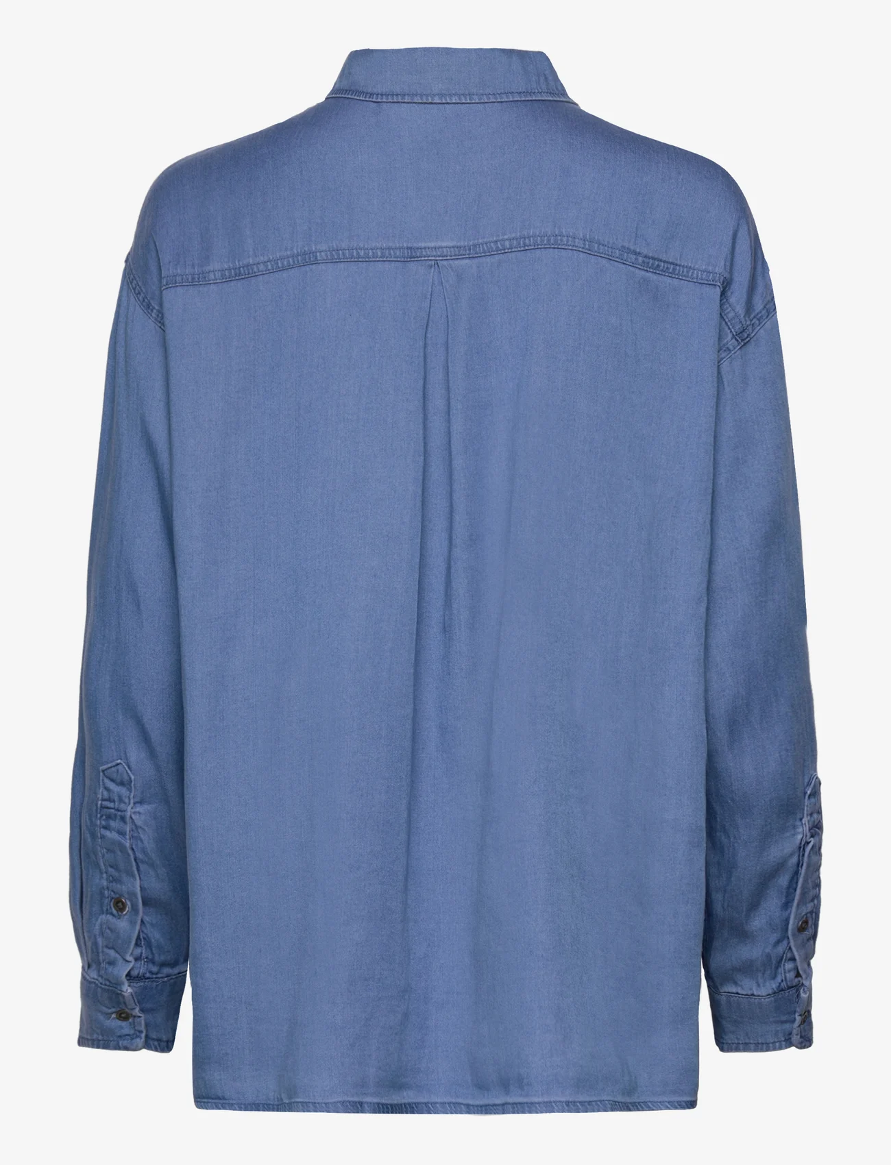 Vila - VIBISTA L/S OVERSIZE SHIRT/SU - - jeansskjortor - medium blue denim - 1