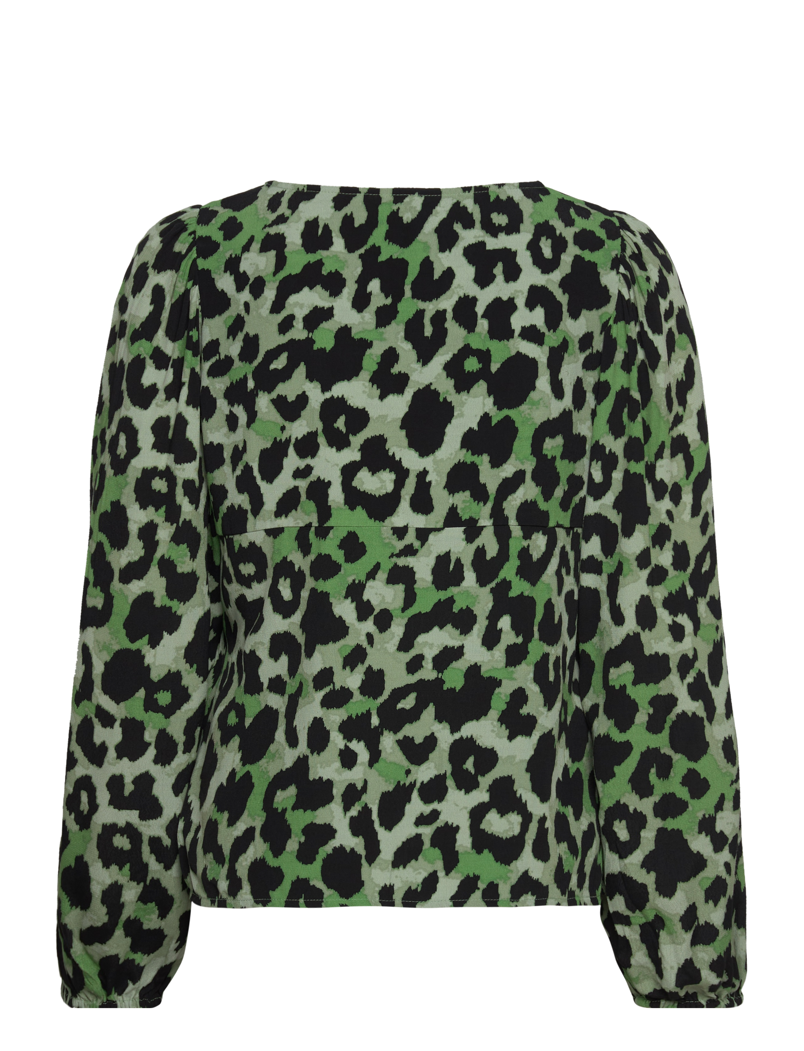 Vila - VIFINI V-NECK L/S TOP/SU - NOOS - langærmede bluser - mineral green - 2