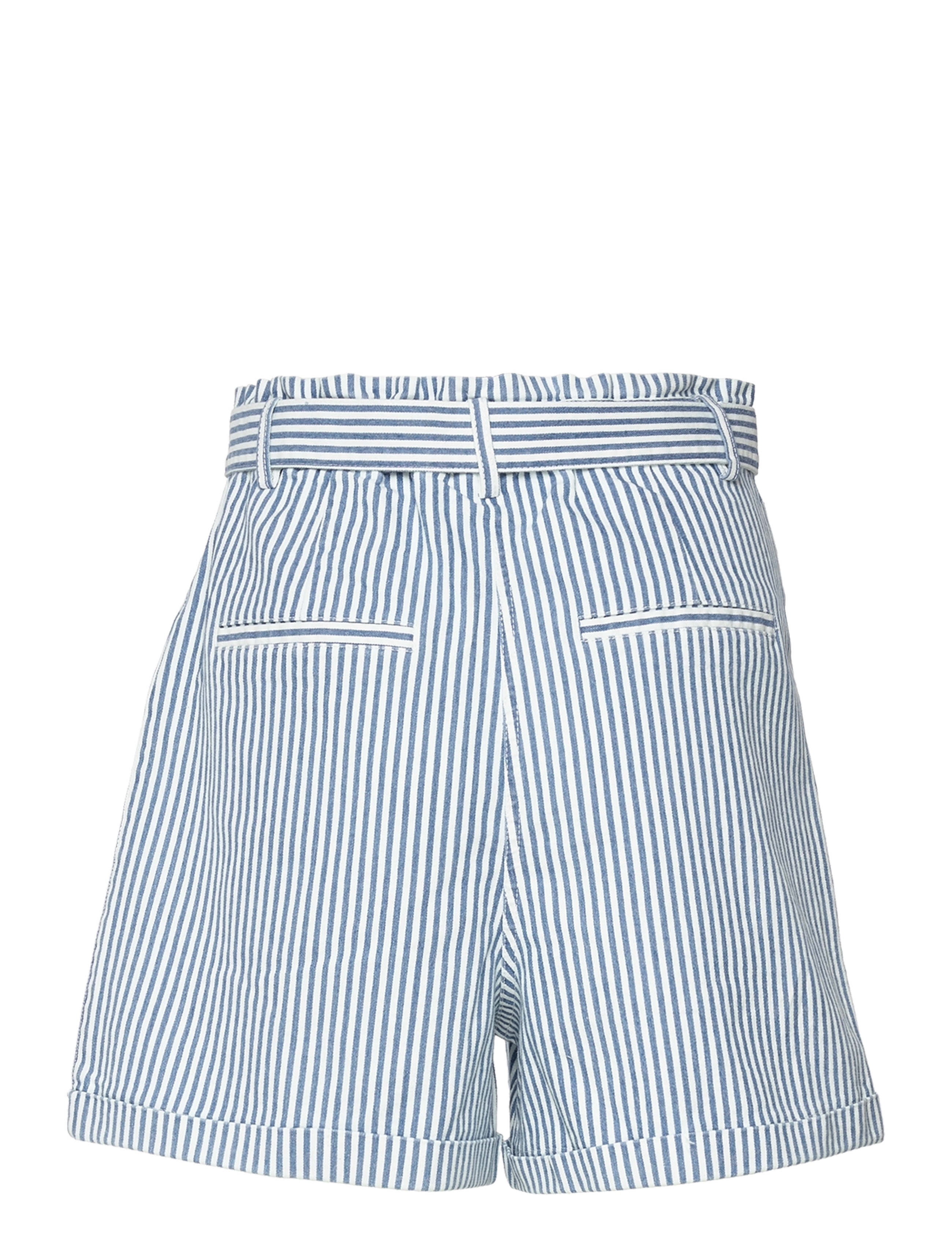 Vila - VIMANU MILKY HW BELT DENIM SHORTS - light blue denim - 1