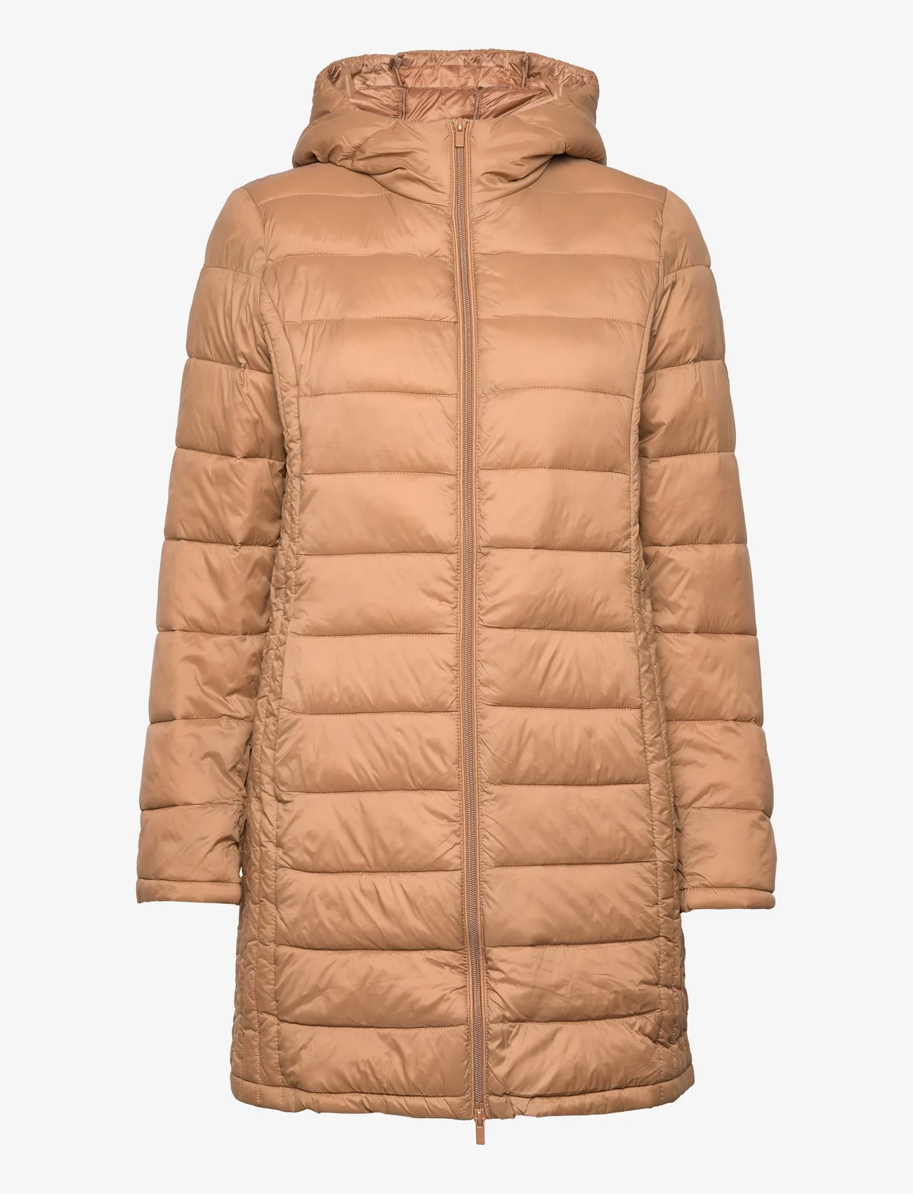 Vila - VISIBIRIA L/S NEW QUILTED HOOD JACKET/PB - winterjacken - toasted coconut - 0
