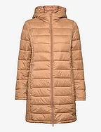 VISIBIRIA L/S NEW QUILTED HOOD JACKET/PB - TOASTED COCONUT