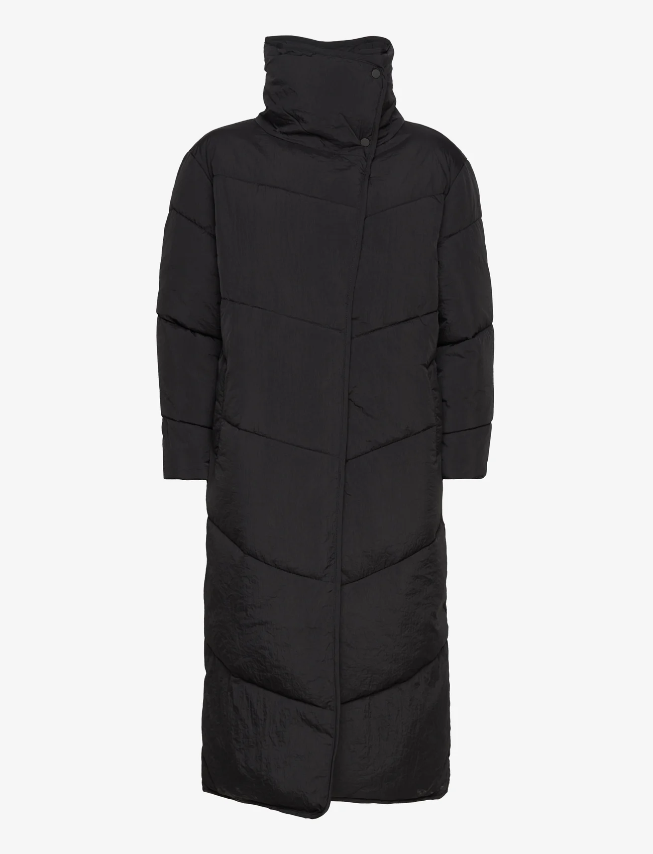 Vila - VILOUISA L/S NEW PADDED LONG COAT/PB - winter jackets - black - 1