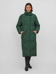 Vila - VILOUISA L/S NEW PADDED LONG COAT/PB - winter jackets - pineneedle - 3
