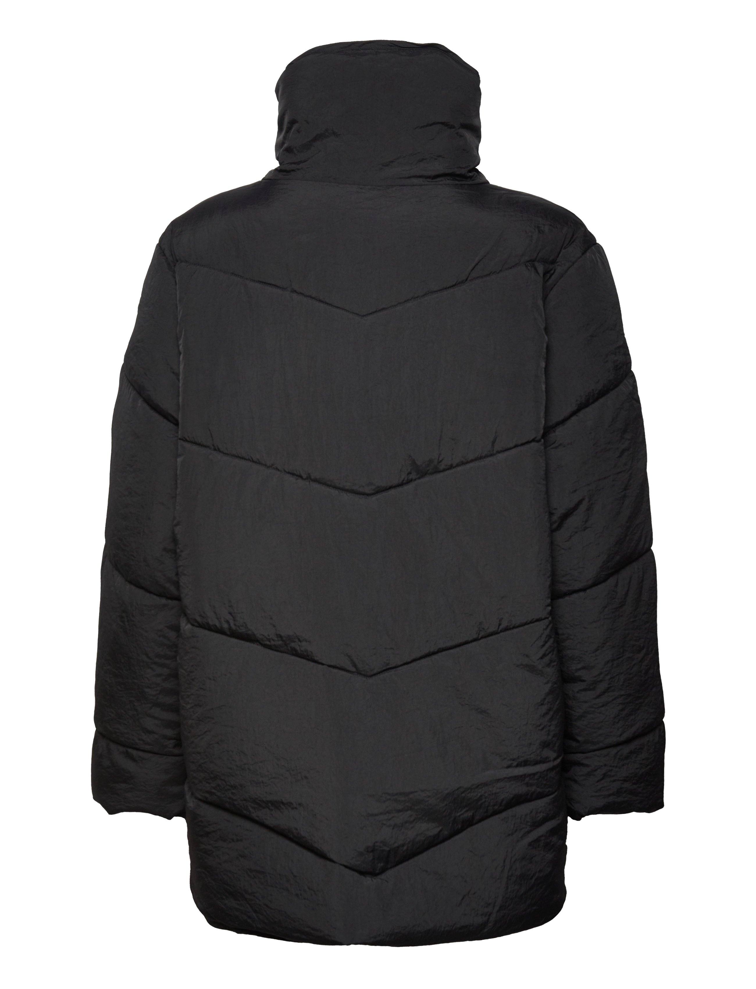 Vila - VILOUISA L/S NEW PADDED SHORT COAT/SU/PB - overtøj - black - 2