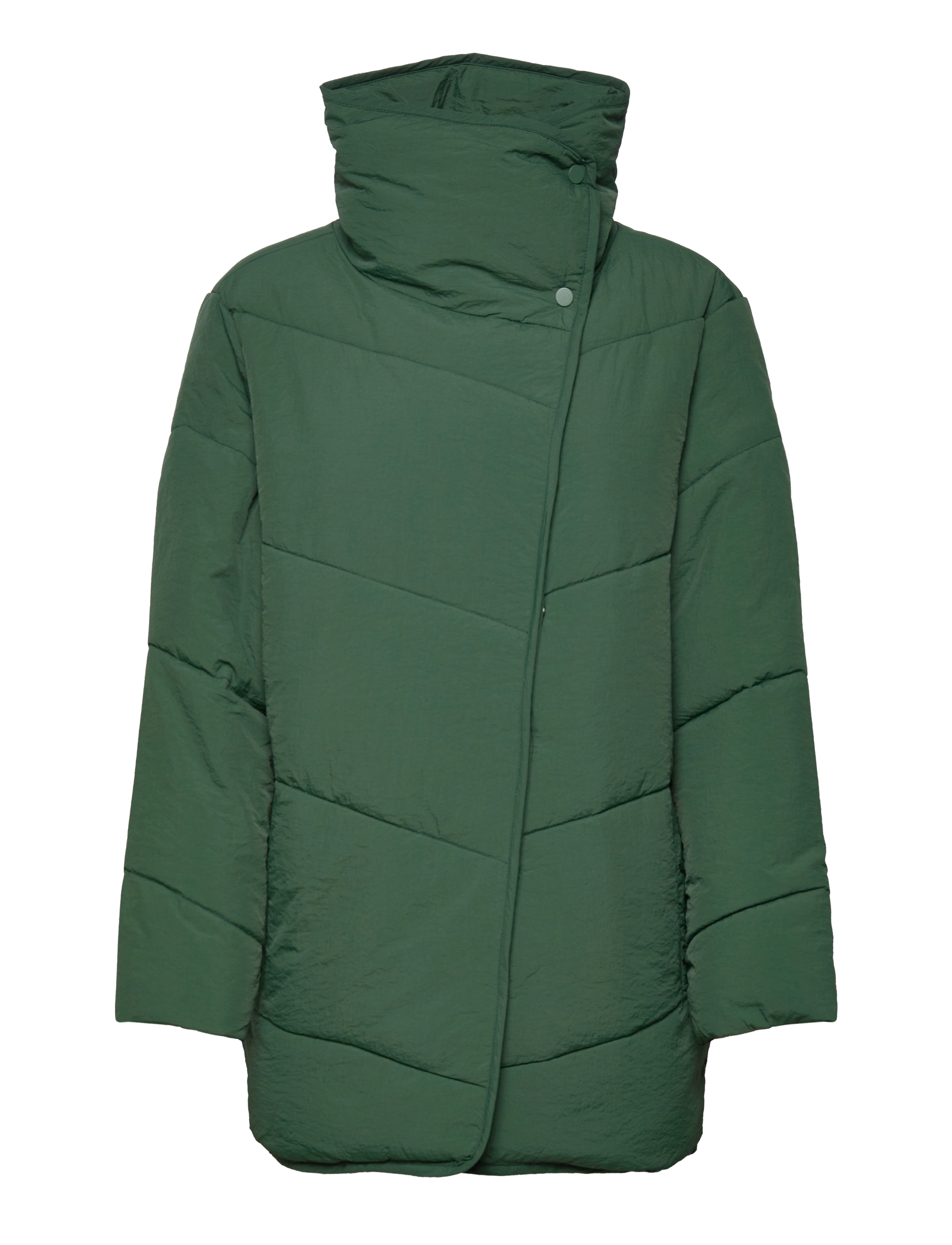 Vila VILOUISA L/S NEW PADDED SHORT COAT/SU/PB - Vila - PINENEEDLE / green