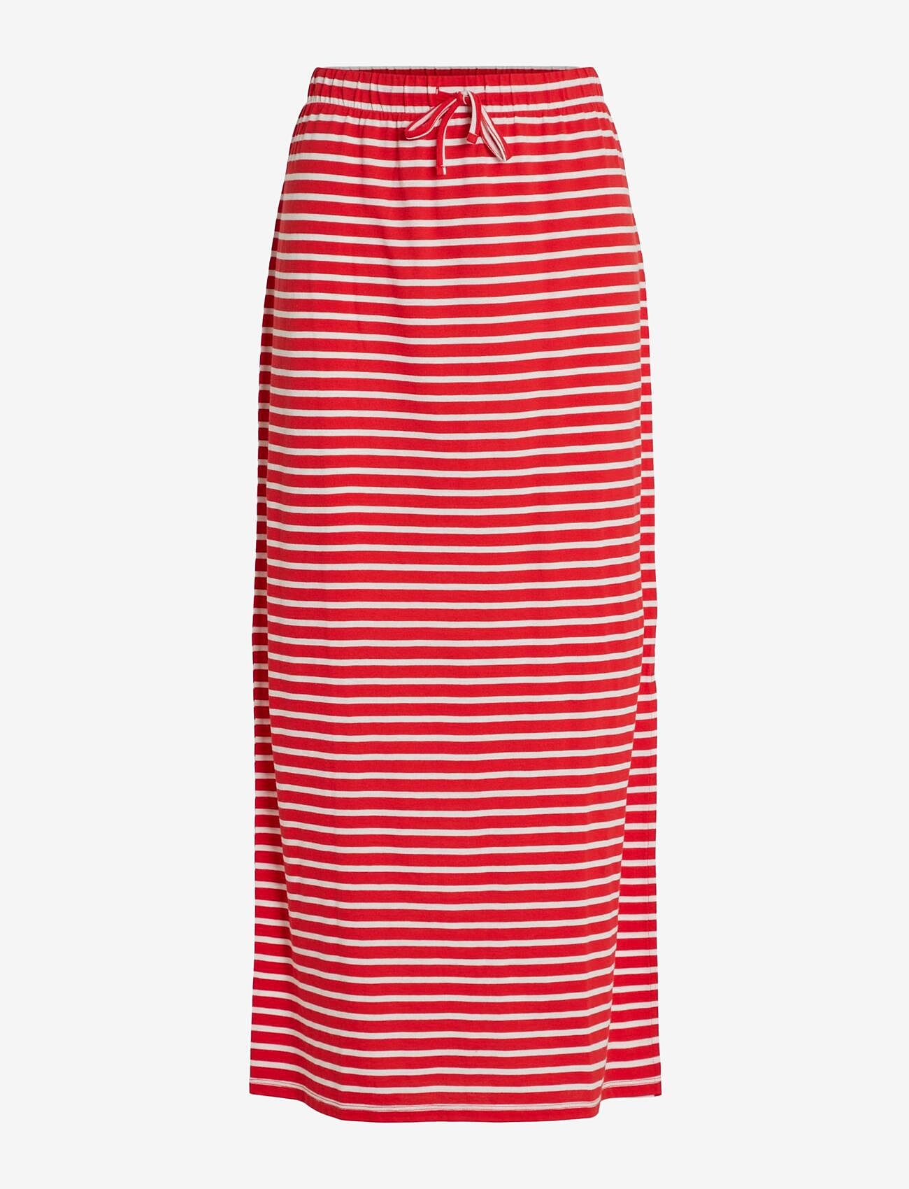 Vila - VIDARLING HW MAXI SKIRT - NOOS - flame scarlet - 0