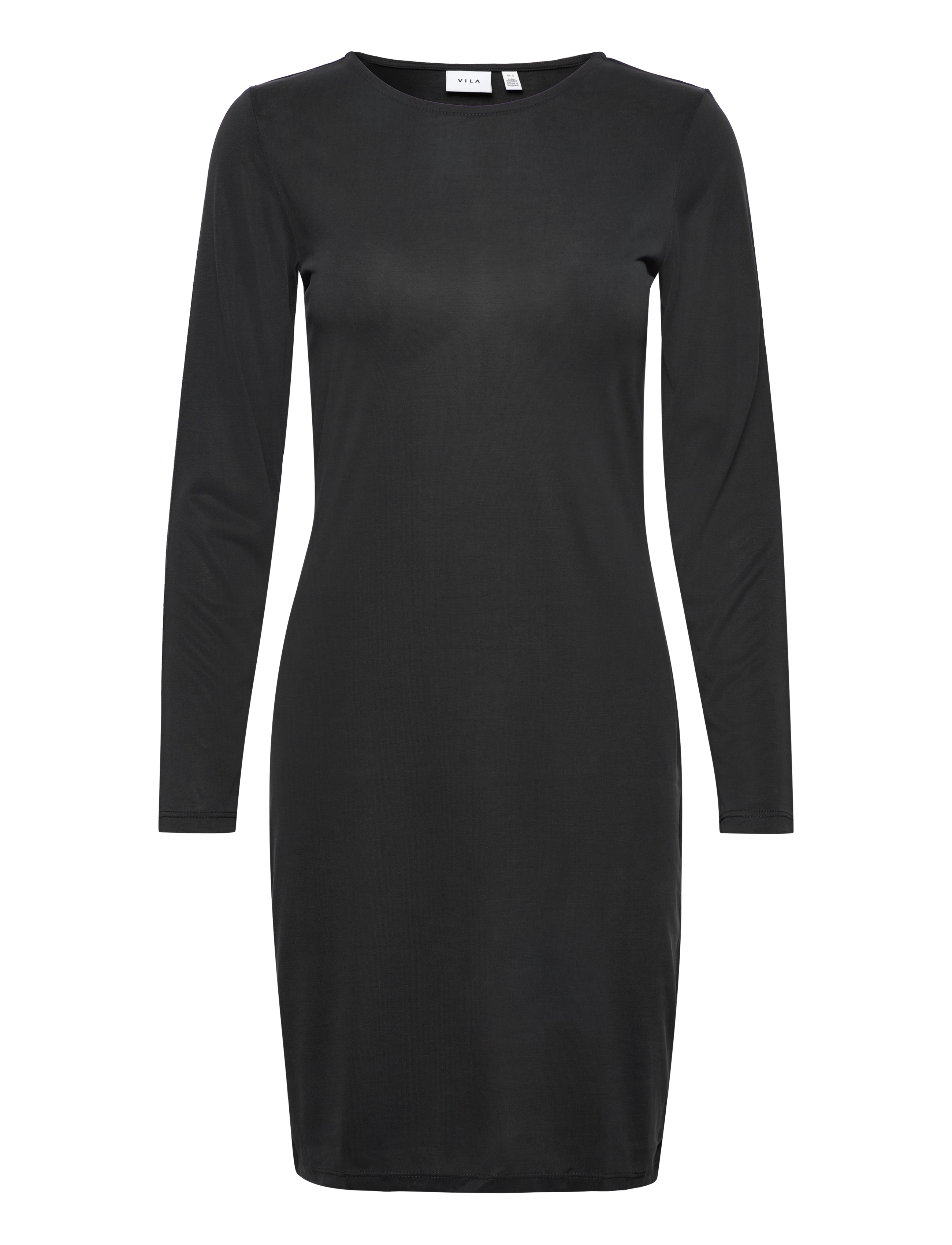 Vila - VIMODALA O-NECK L/S MIDI DRESS/SU - NOOS - black - 1