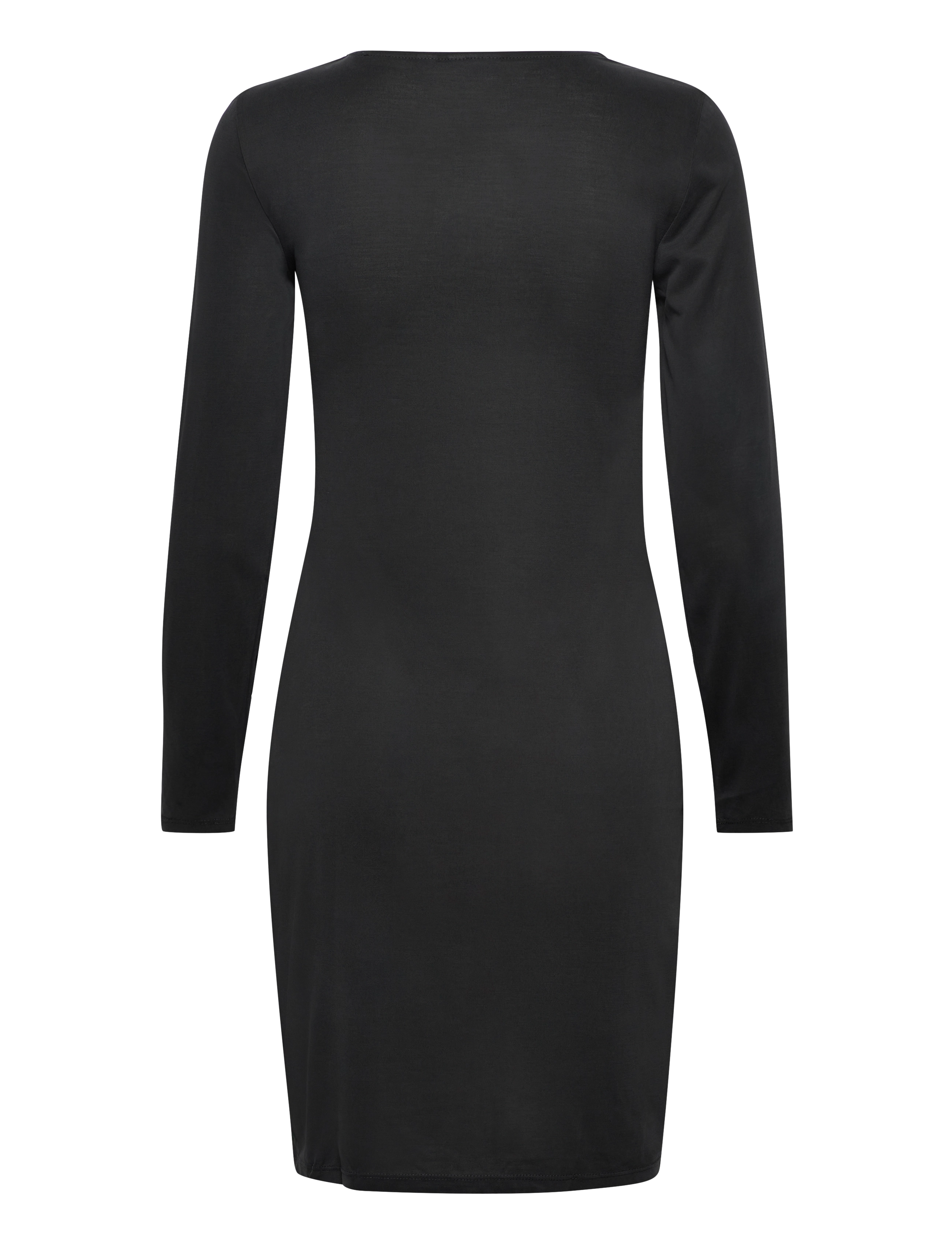 Vila - VIMODALA O-NECK L/S MIDI DRESS/SU - NOOS - black - 2
