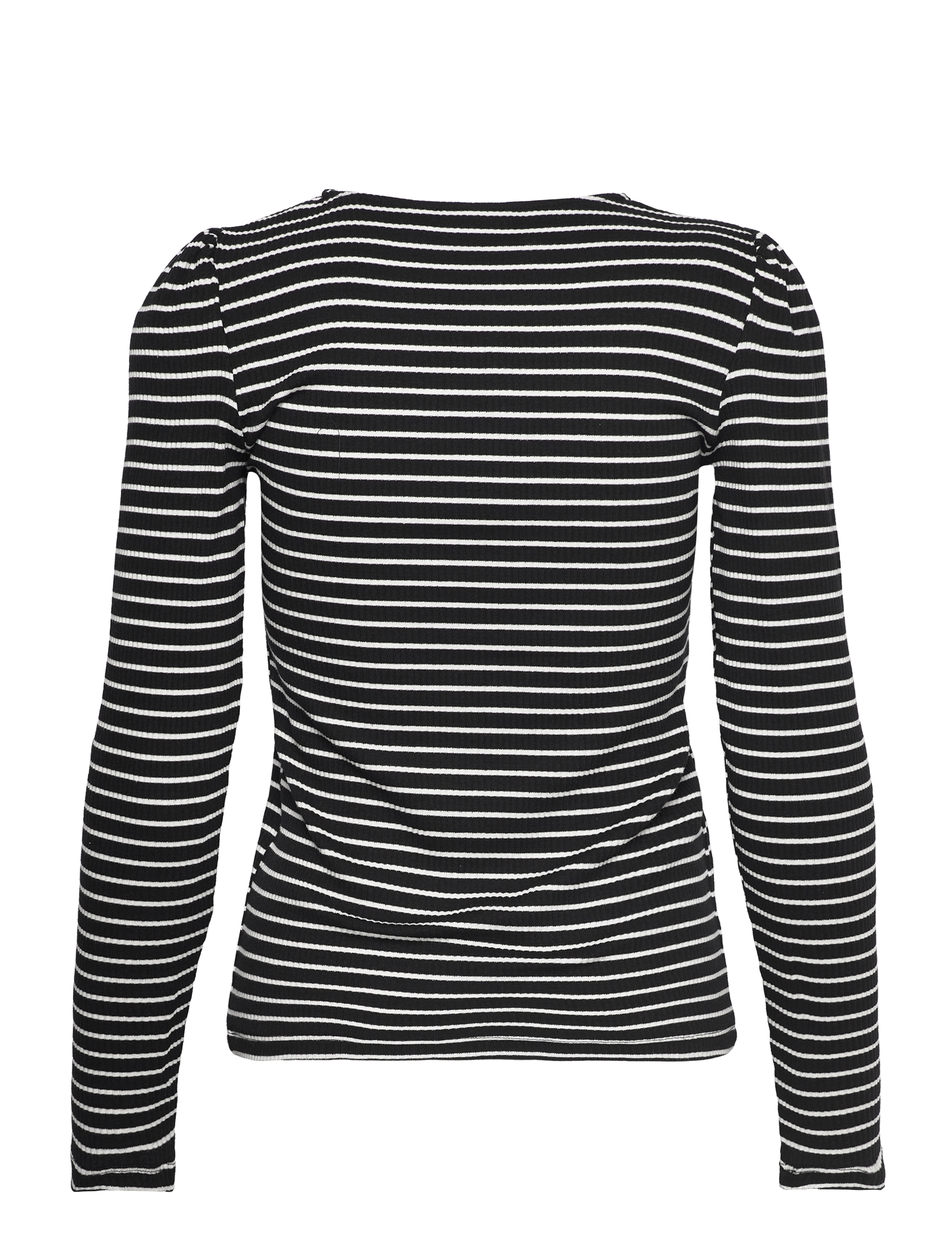 Vila - VIBALU PUFF  L/S RIB TOP - - black - 1