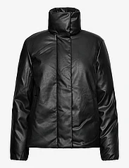 Vila - VIDAGMAR L/S PADDED COATED JACKET - spring jackets - black - 0