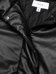 Vila - VIDAGMAR L/S PADDED COATED JACKET - spring jackets - black - 2
