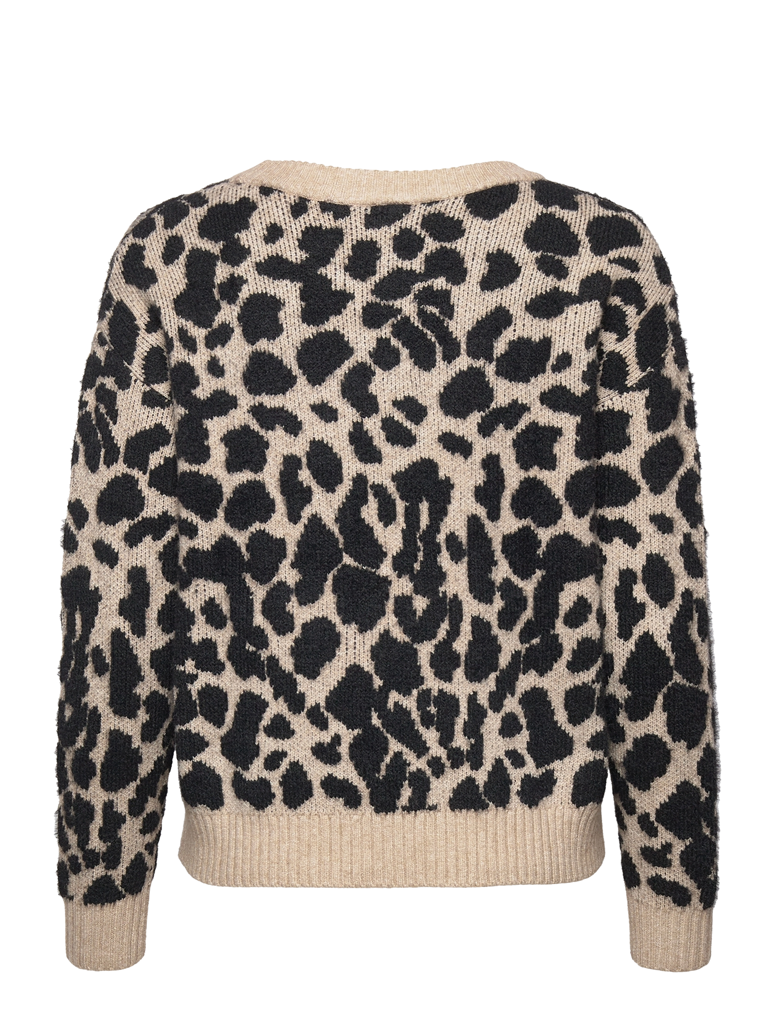 Vila - VIRIL FEAMI MIX O-NECK L/S KNIT TOP- - natural melange - 1