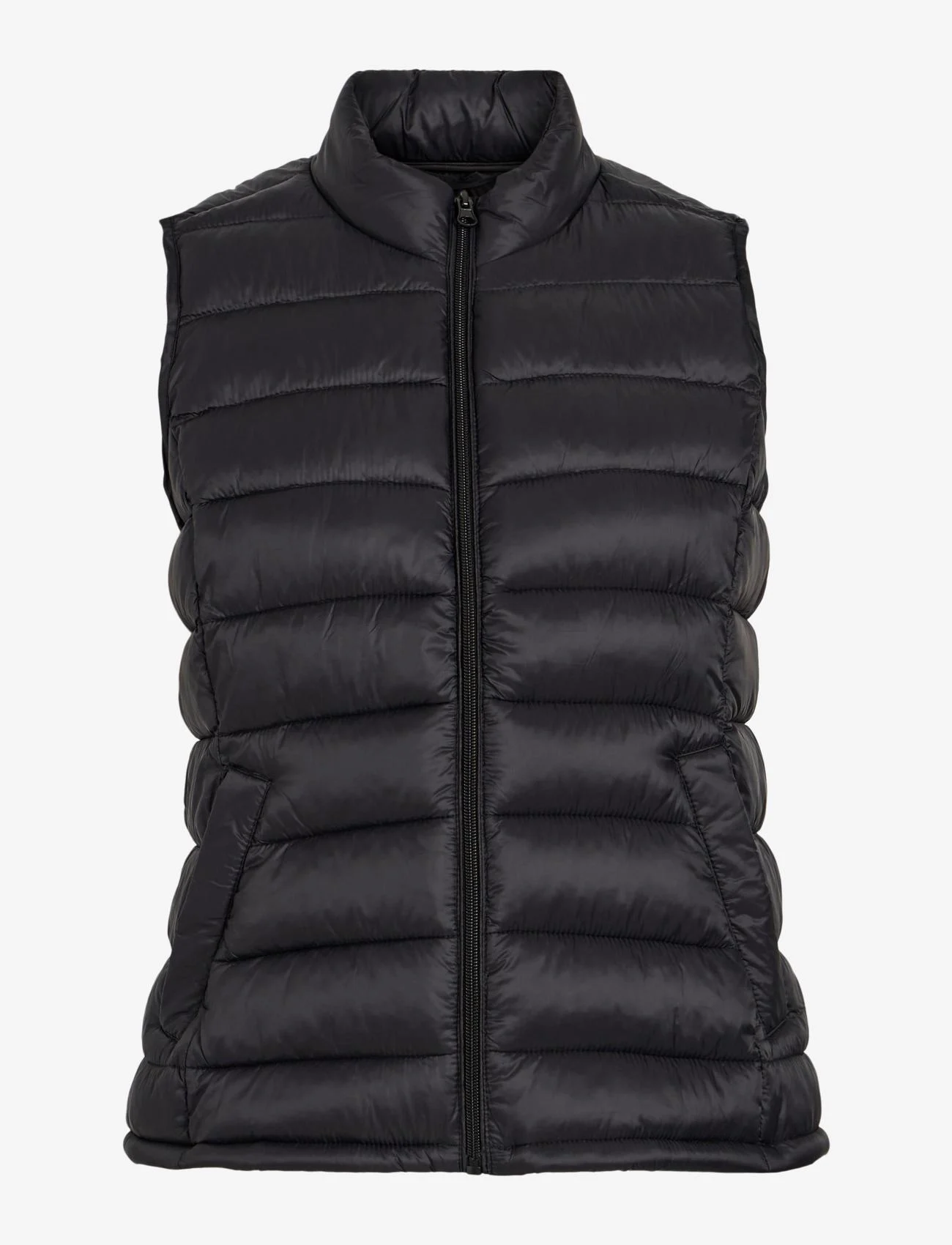 Vila - VIMINSK SHORT WAISTCOAT - najniższe ceny - black - 0