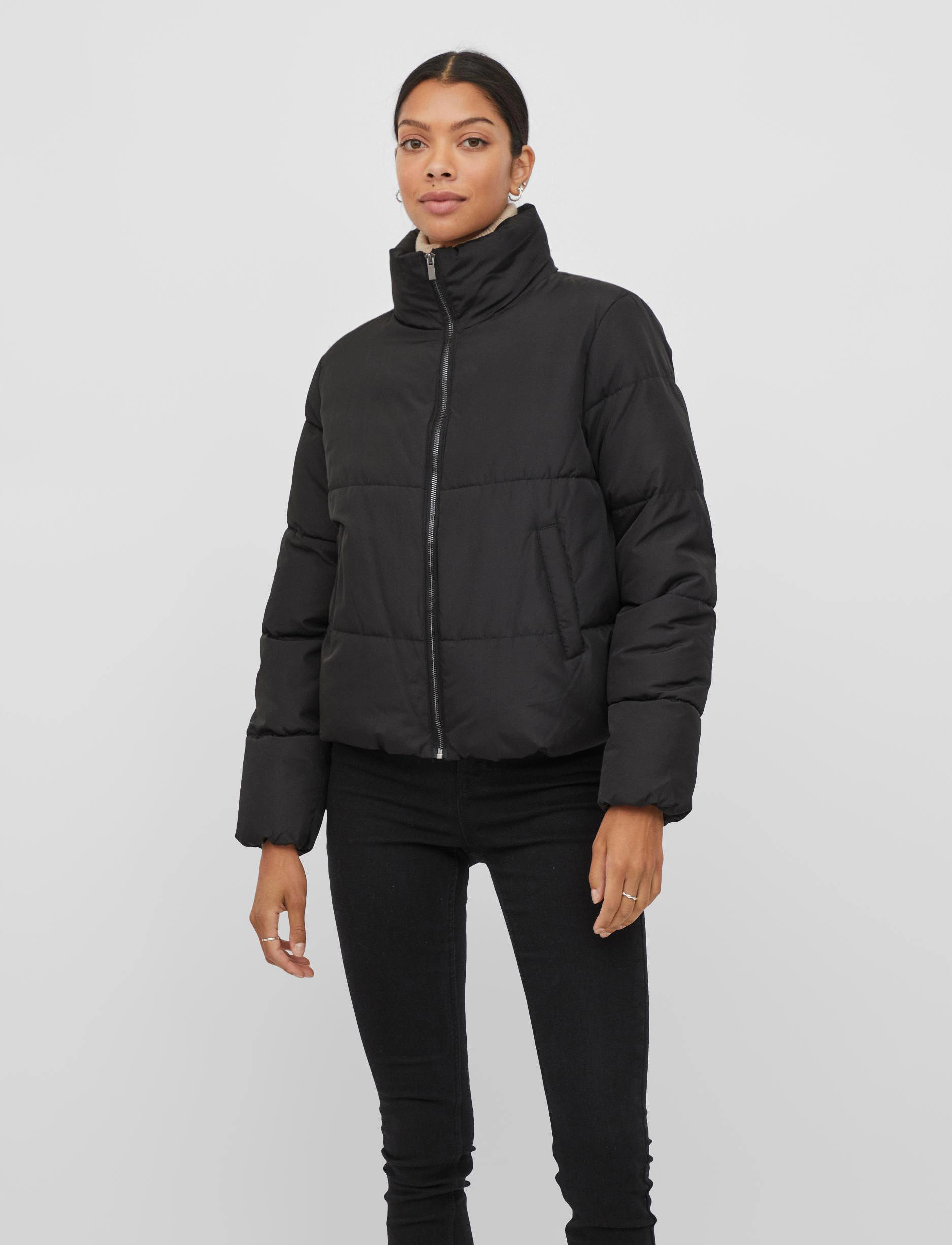 Vila - VITATE L/S SHORT PUFFER JACKET - NOOS - black - 2