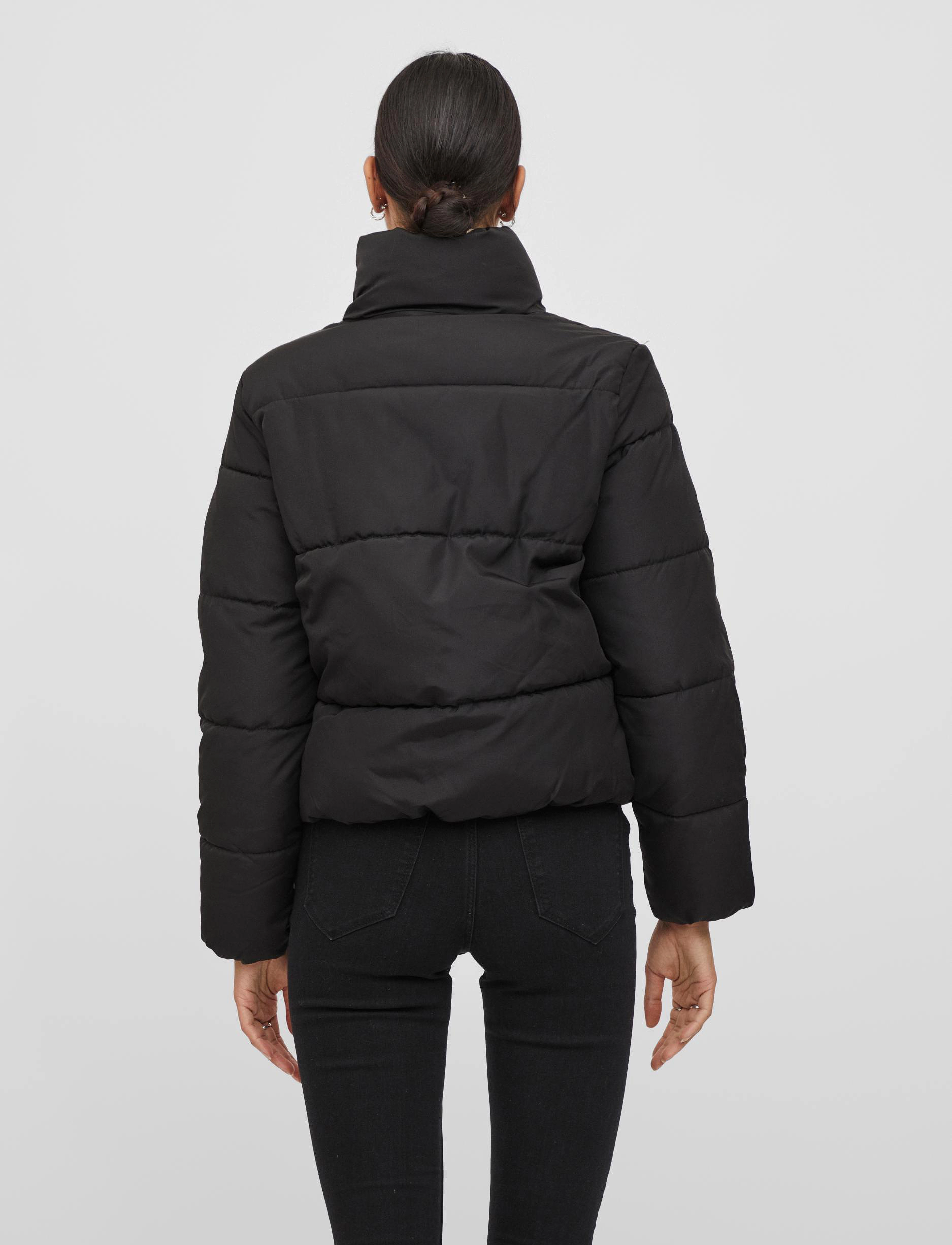Vila - VITATE L/S SHORT PUFFER JACKET - NOOS - black - 3