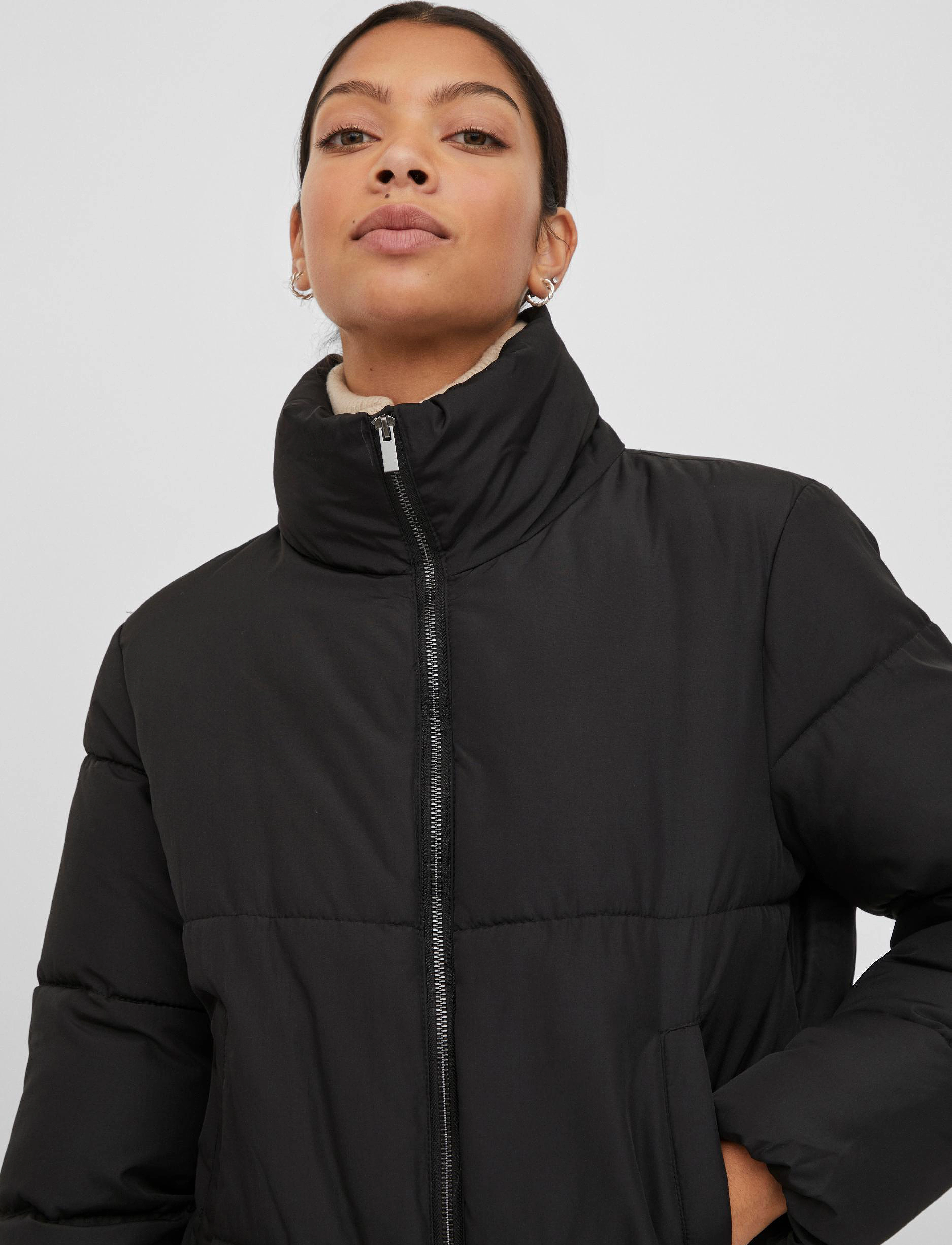 Vila - VITATE L/S SHORT PUFFER JACKET - NOOS - black - 5