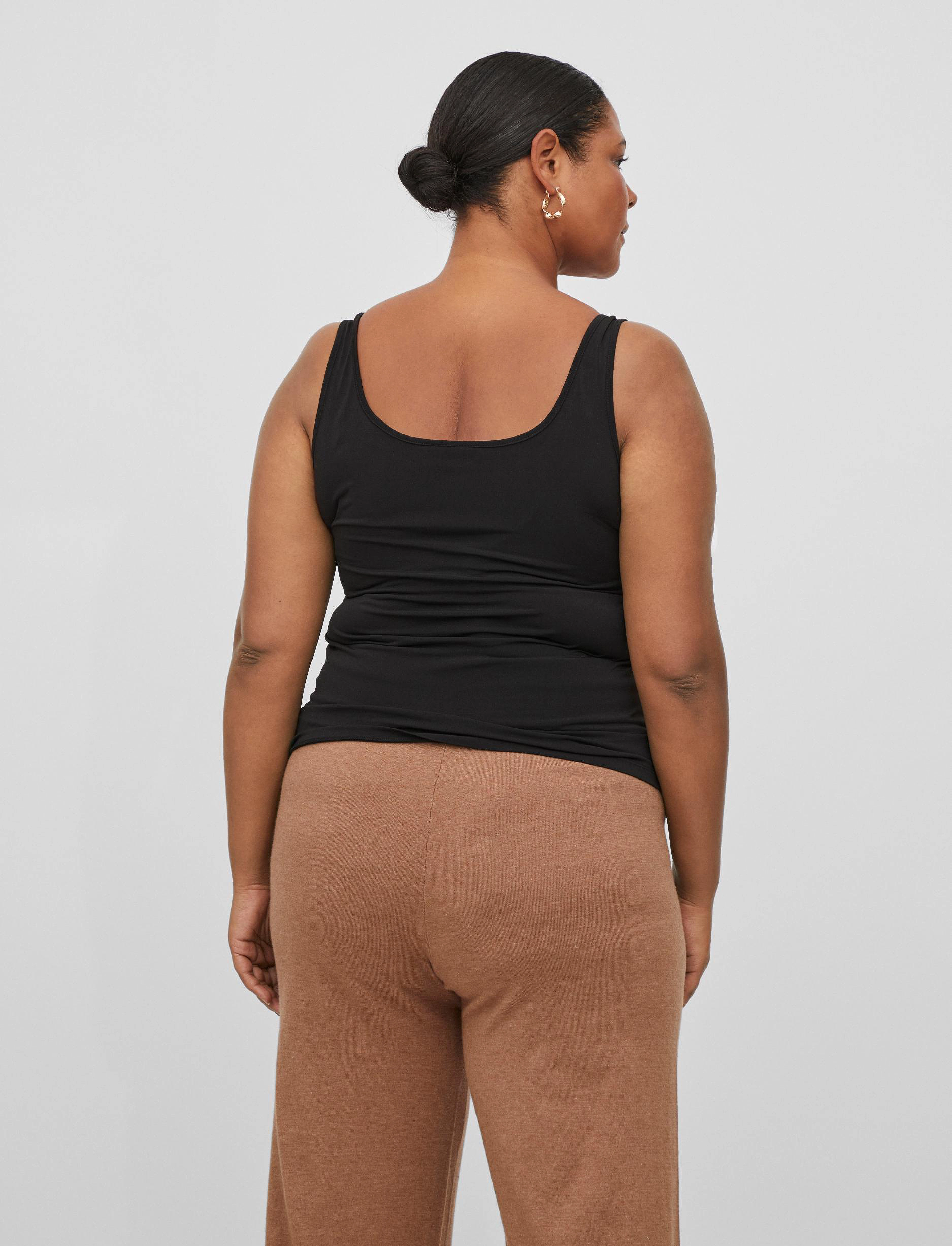 Vila - VIJENNI S/L TOP/SU/CUR - NOOS - black - 3
