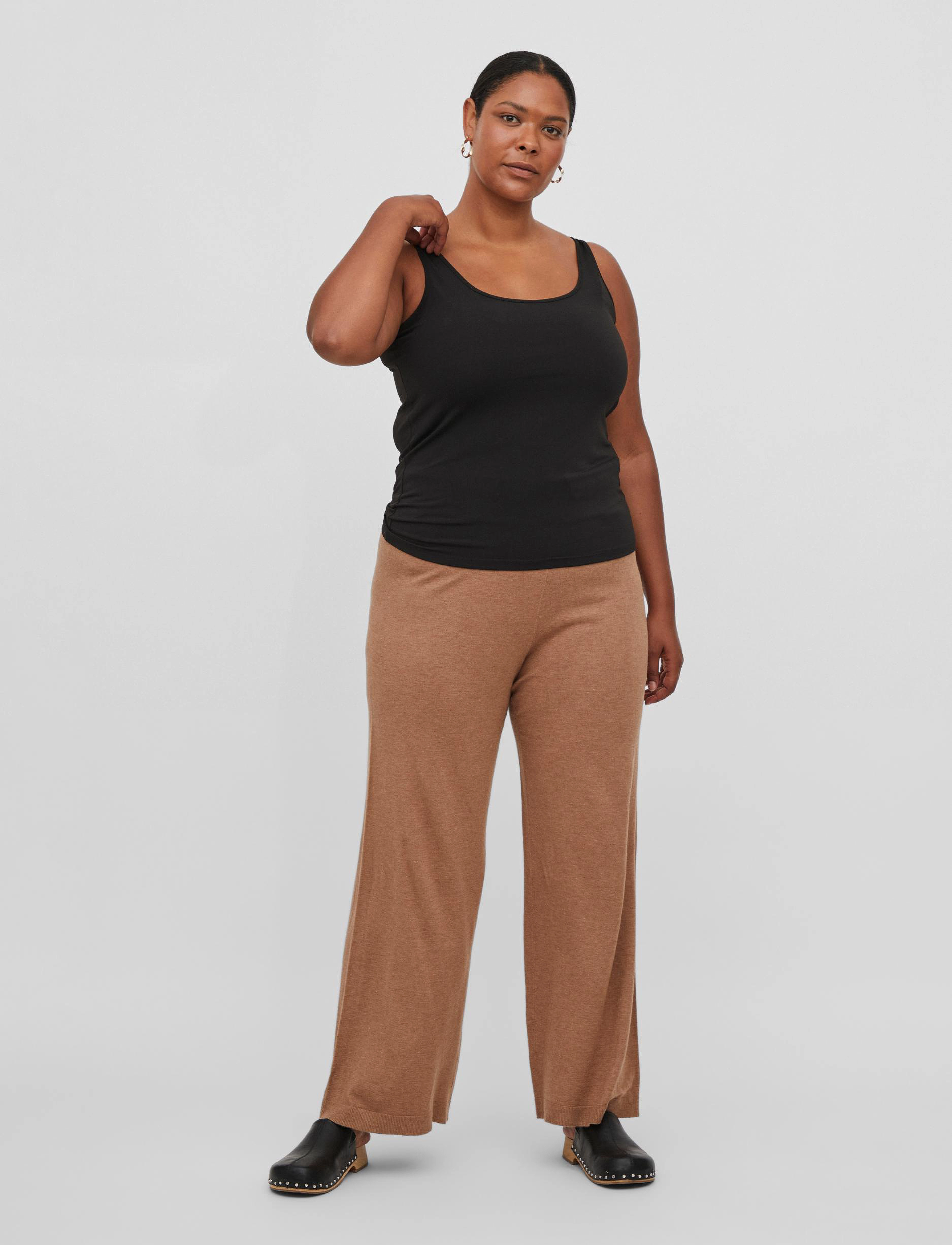 Vila - VIJENNI S/L TOP/SU/CUR - NOOS - black - 4