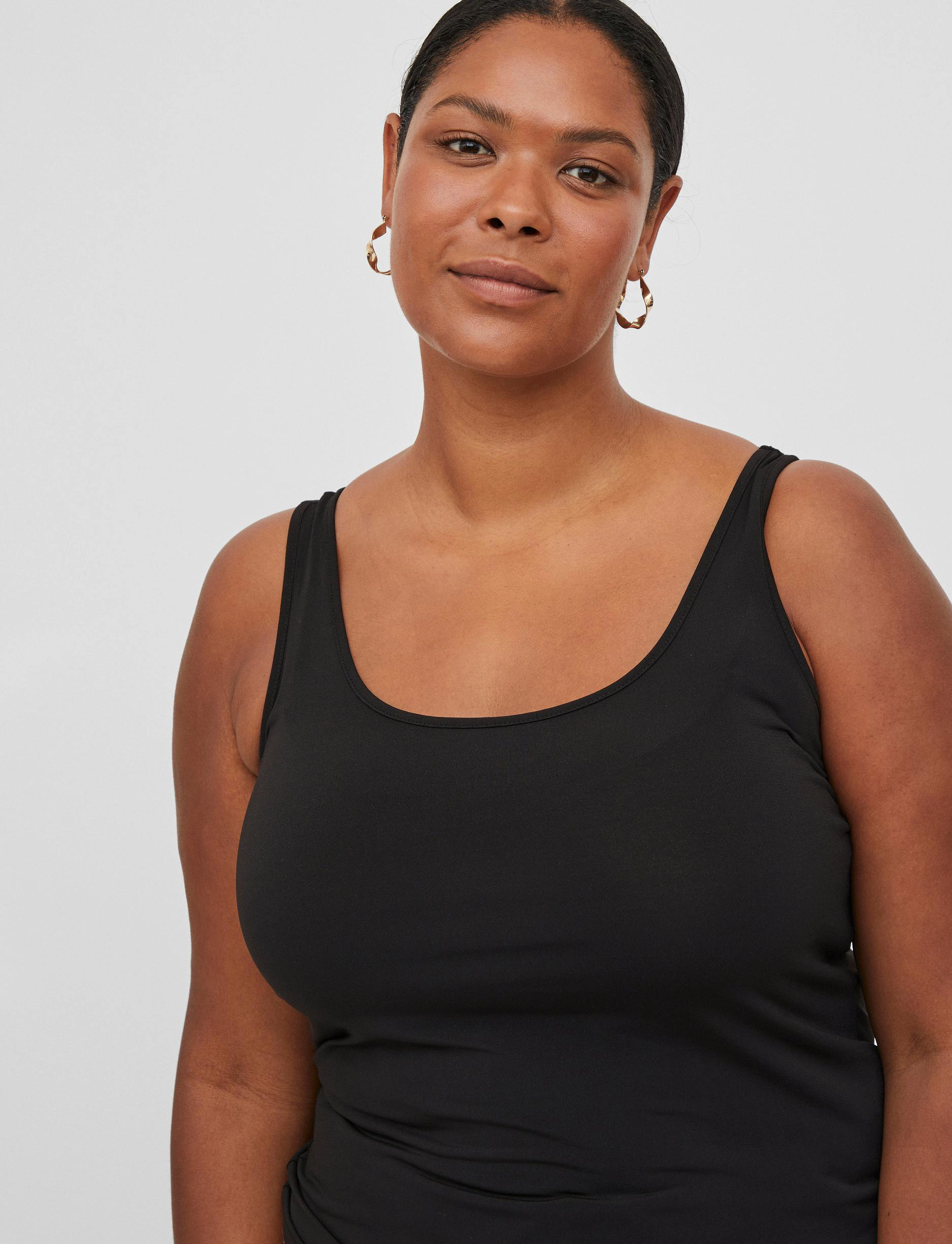 Vila - VIJENNI S/L TOP/SU/CUR - NOOS - black - 5