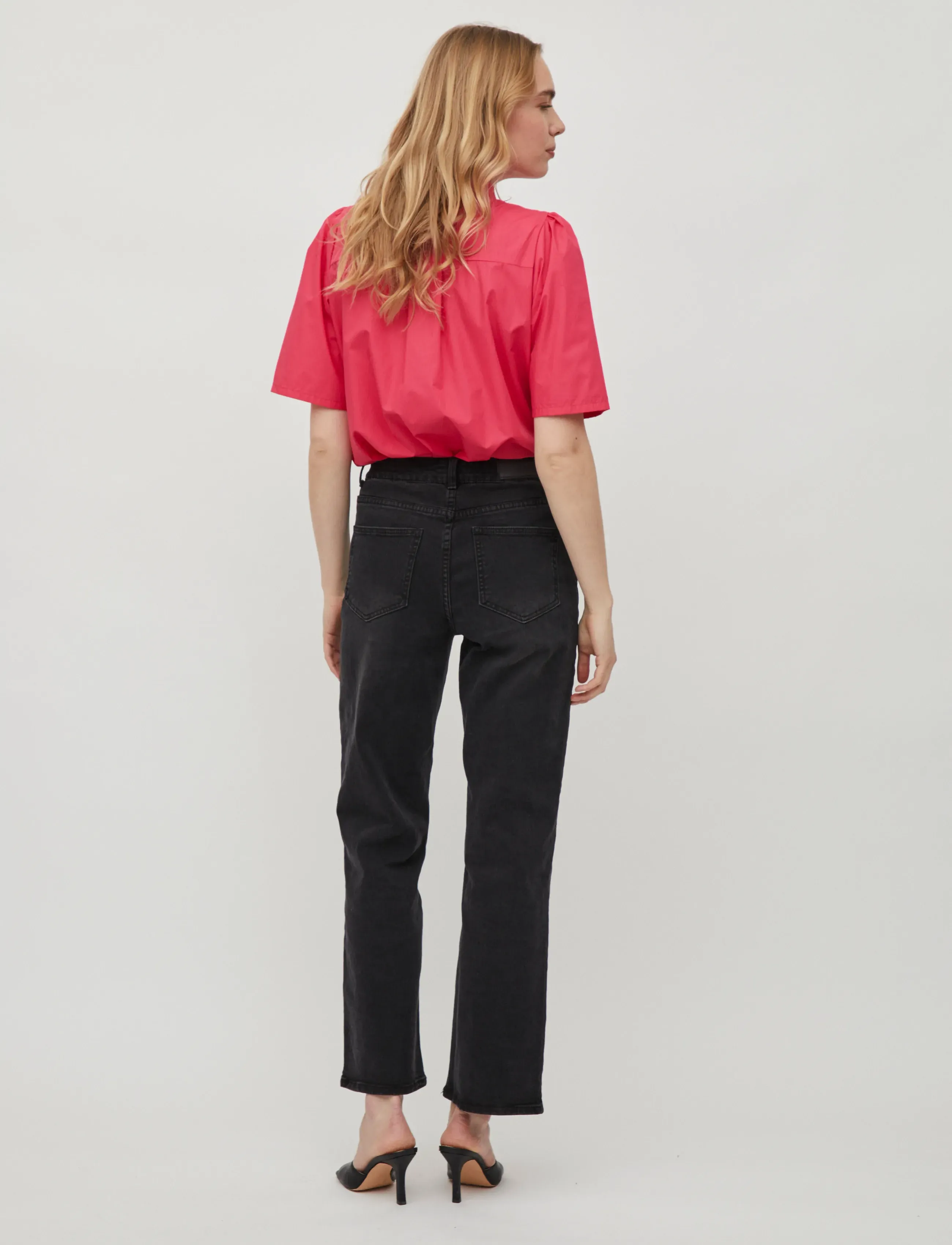 Vila - VIGRATE S/S SHIRT - kortermede skjorter - fandango pink - 3