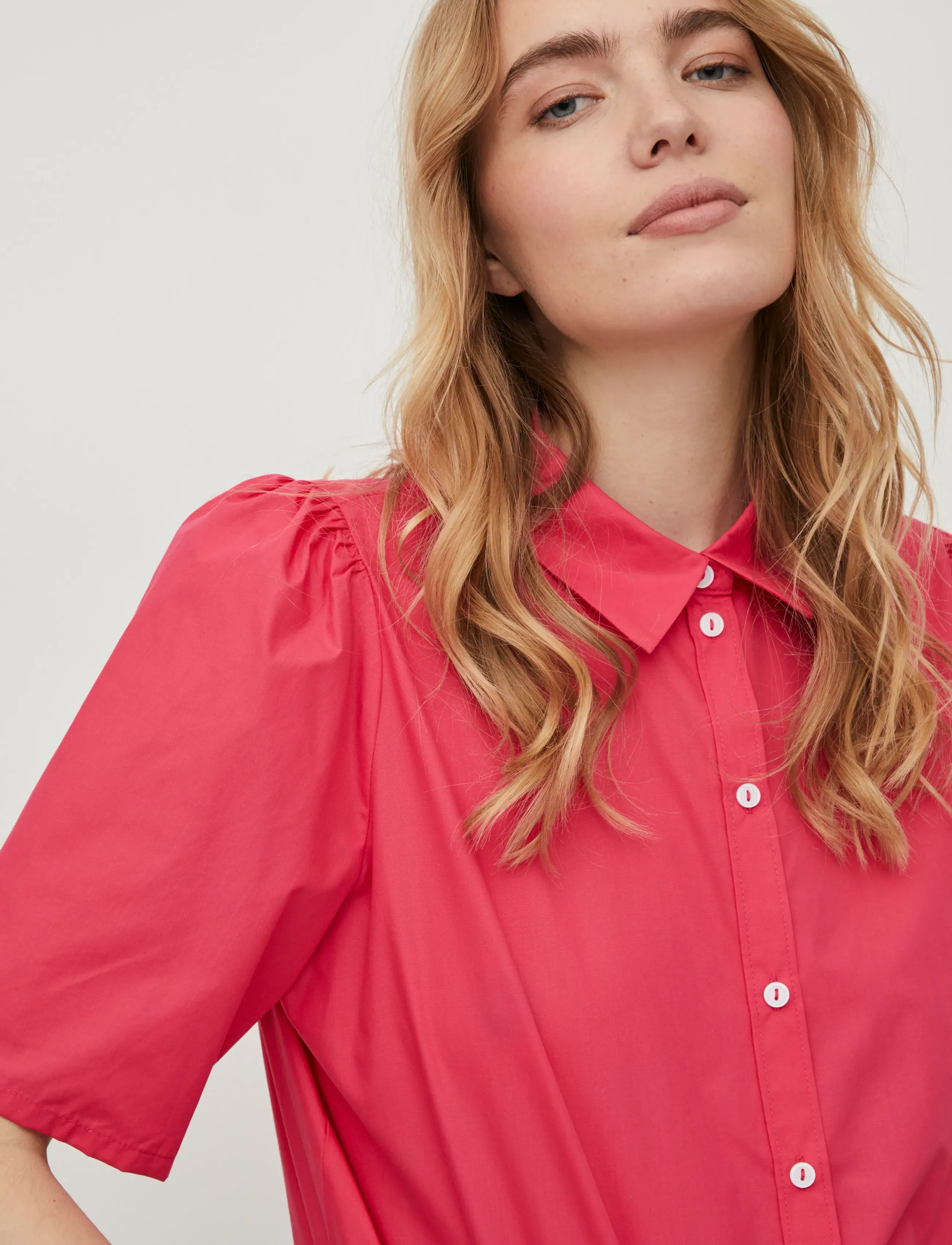 Vila - VIGRATE S/S SHIRT - kortermede skjorter - fandango pink - 5