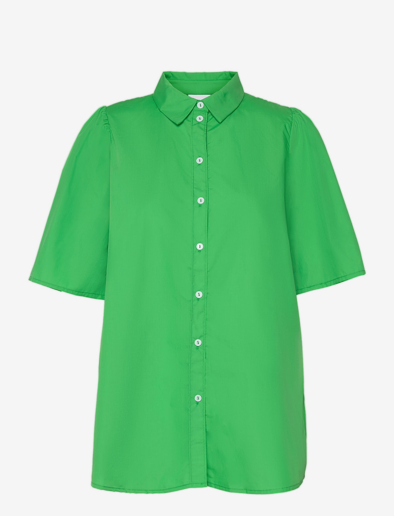 Vila - VIGRATE S/S SHIRT - kurzärmlige hemden - kelly green - 1