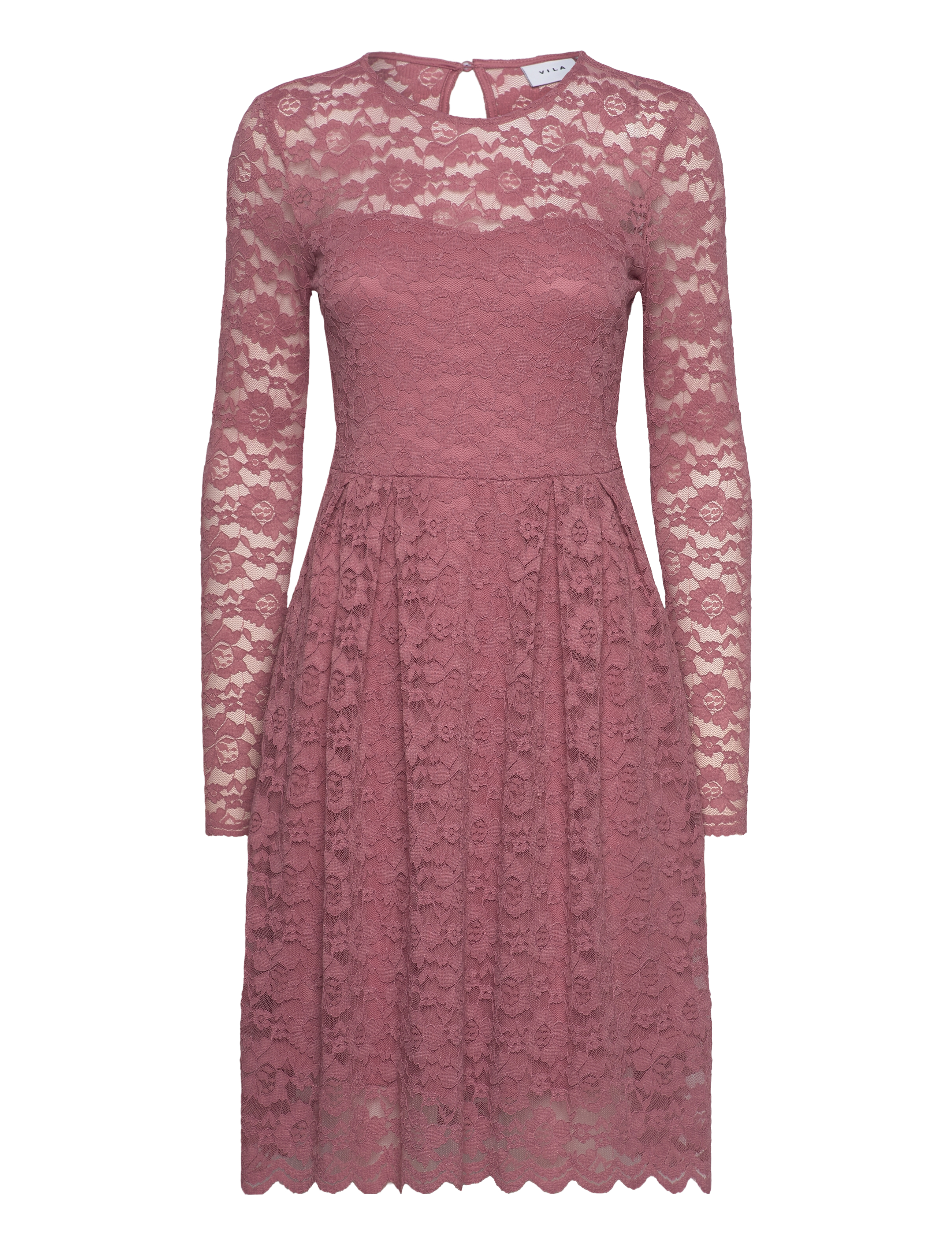 VILA Vikalila L/S Strickjacke Kleid - Noos Pink - M - Damen