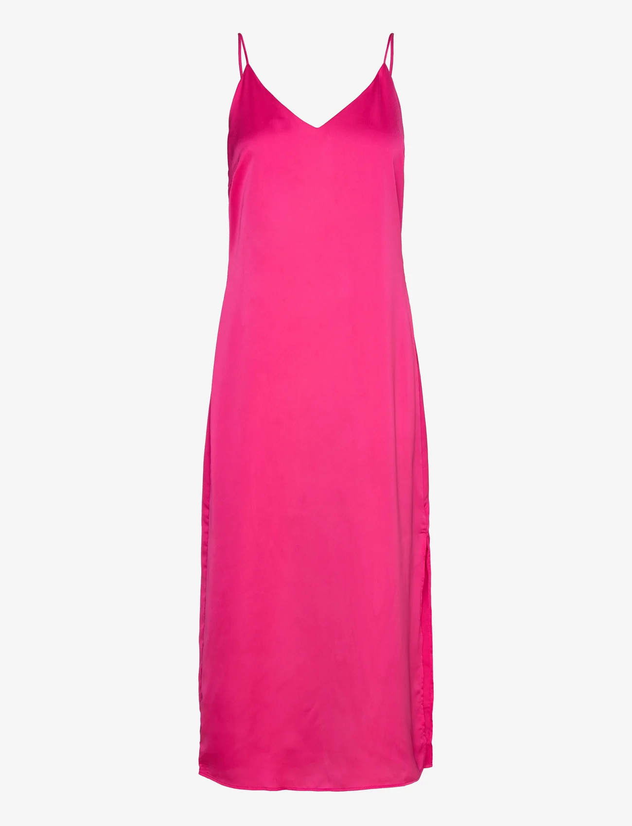 Vila - VIELLETTE SINGLET SATIN DRESS/SU - NOOS - Õlapaeltega kleidid - pink yarrow - 0