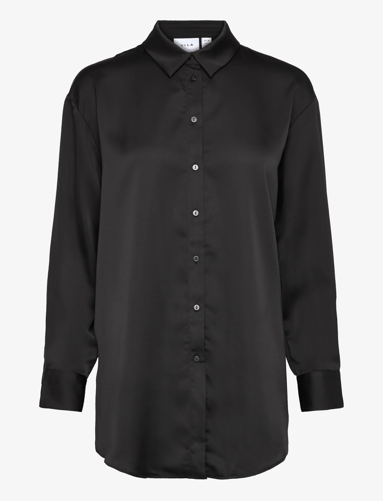 Vila - VIELLETTE L/S TUNIC/SU - NOOS - langermede skjorter - black - 0