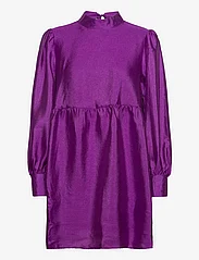 Vila - VILUPA L/S SHORT DRESS - ballīšu apģērbs par outlet cenām - sparkling grape - 0