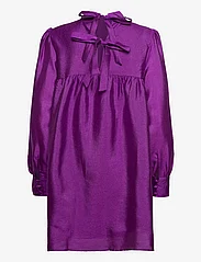 Vila - VILUPA L/S SHORT DRESS - ballīšu apģērbs par outlet cenām - sparkling grape - 1