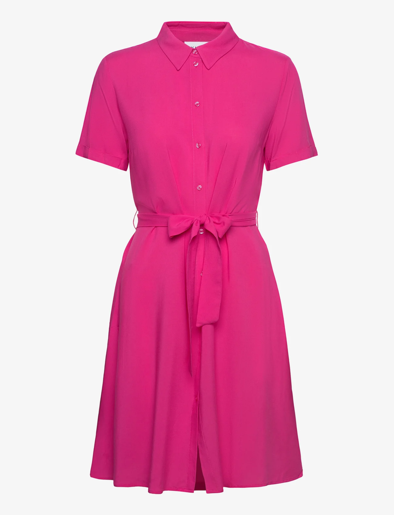 Vila - VIPAYA S/S SHIRT DRESS - NOOS - krótkie sukienki - pink yarrow - 0
