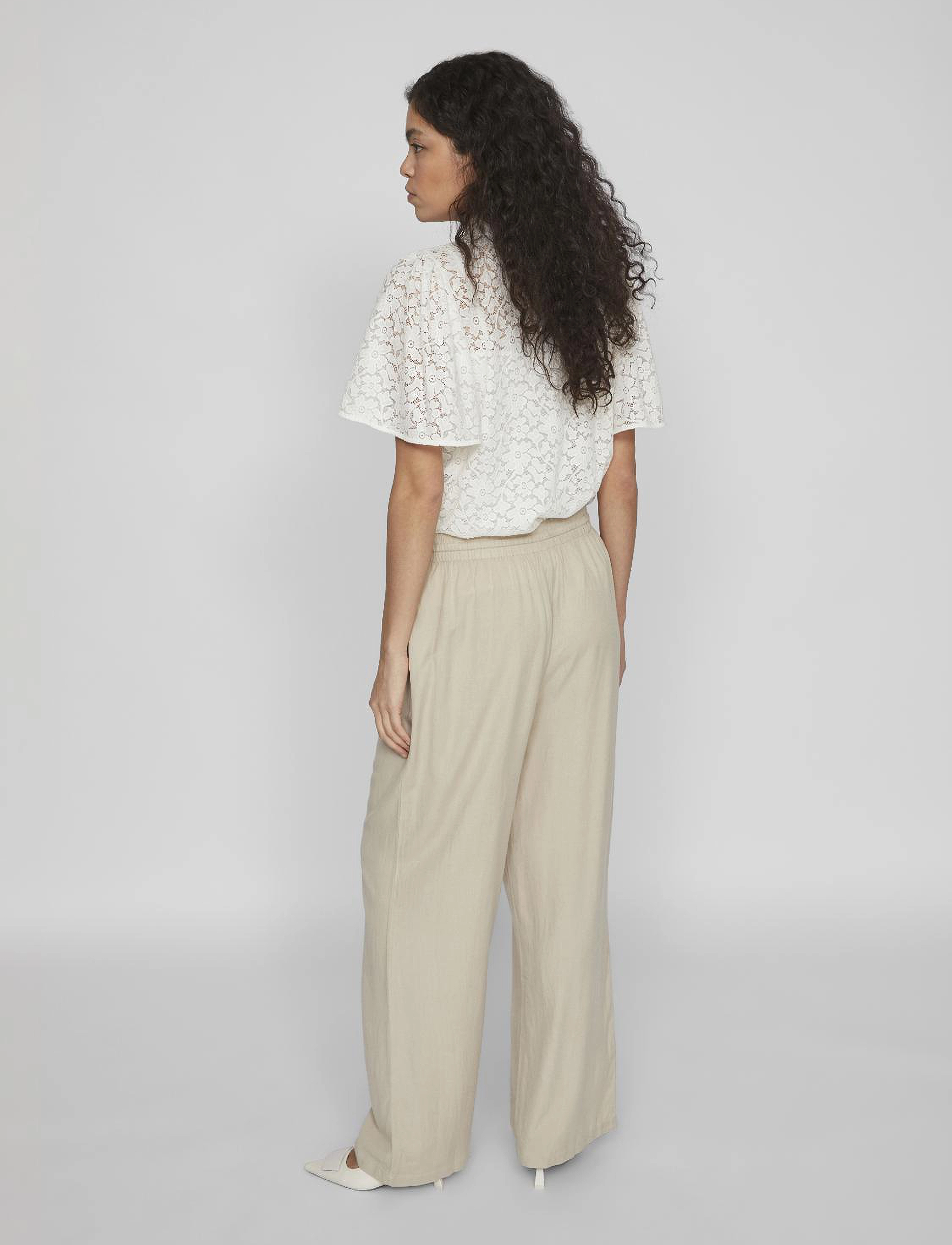 Vila - VIPRICIL RW 7/8 PANT - NOOS - feather gray - 3