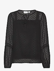 Vila - VIEDEE L/S TOP - NOOS - long-sleeved blouses - black - 0