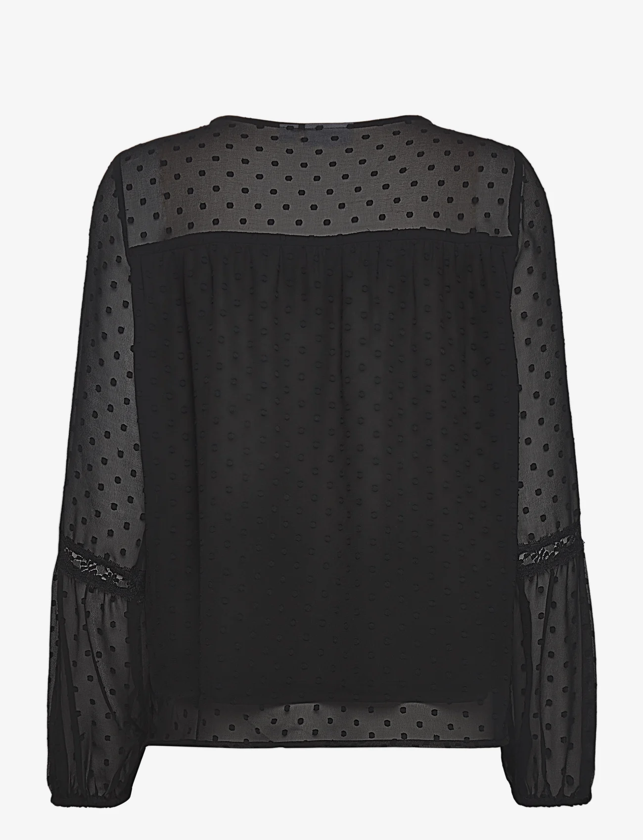 Vila - VIEDEE L/S TOP - NOOS - langærmede bluser - black - 1