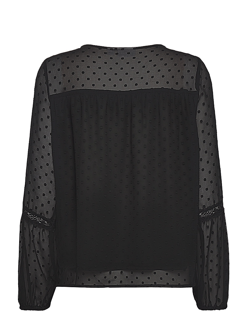 Vila - VIEDEE L/S TOP - NOOS - pikkade varrukatega pluusid - black - 2